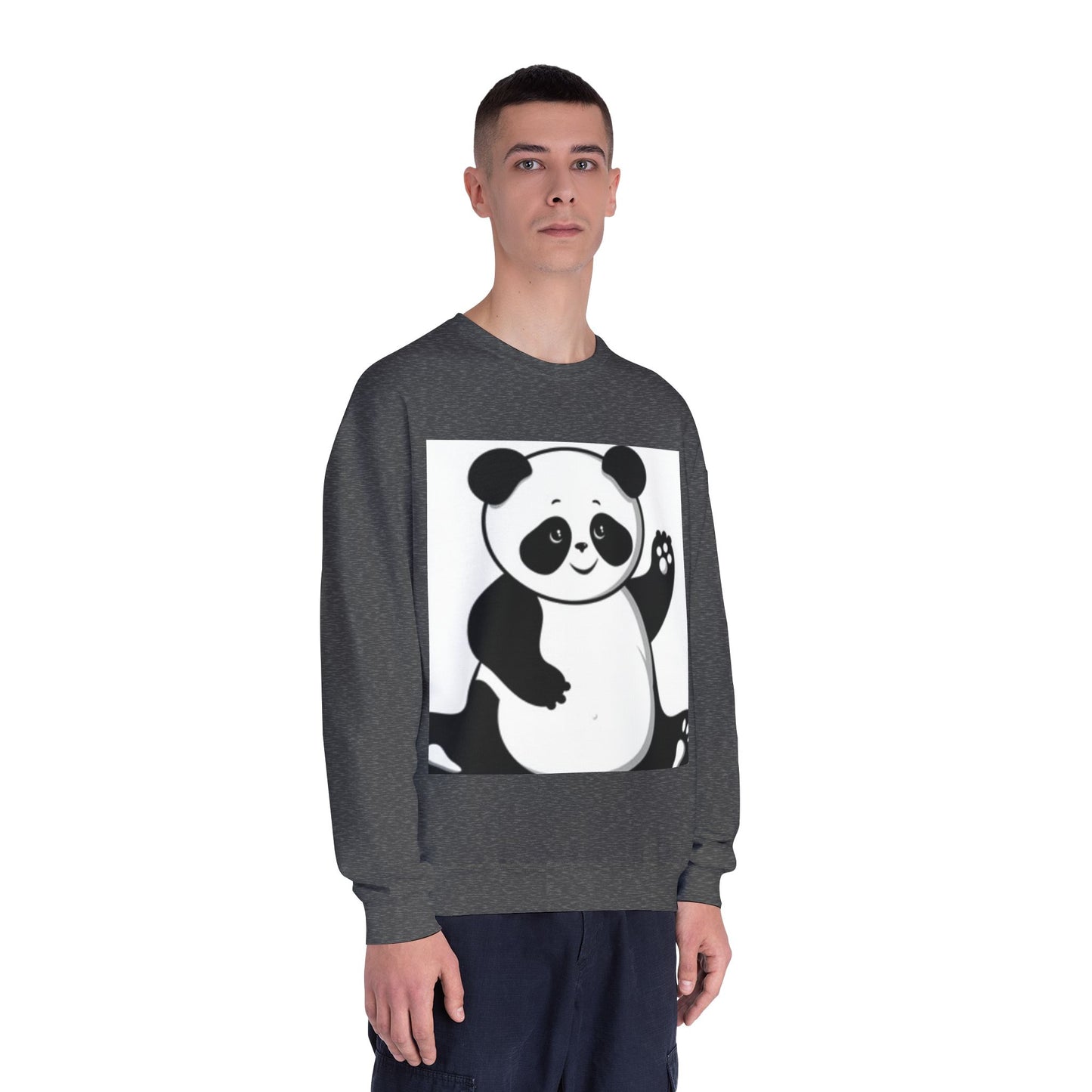 Cute Panda Unisex Crewneck Sweatshirt - Cozy Casual Wear for Animal Lovers