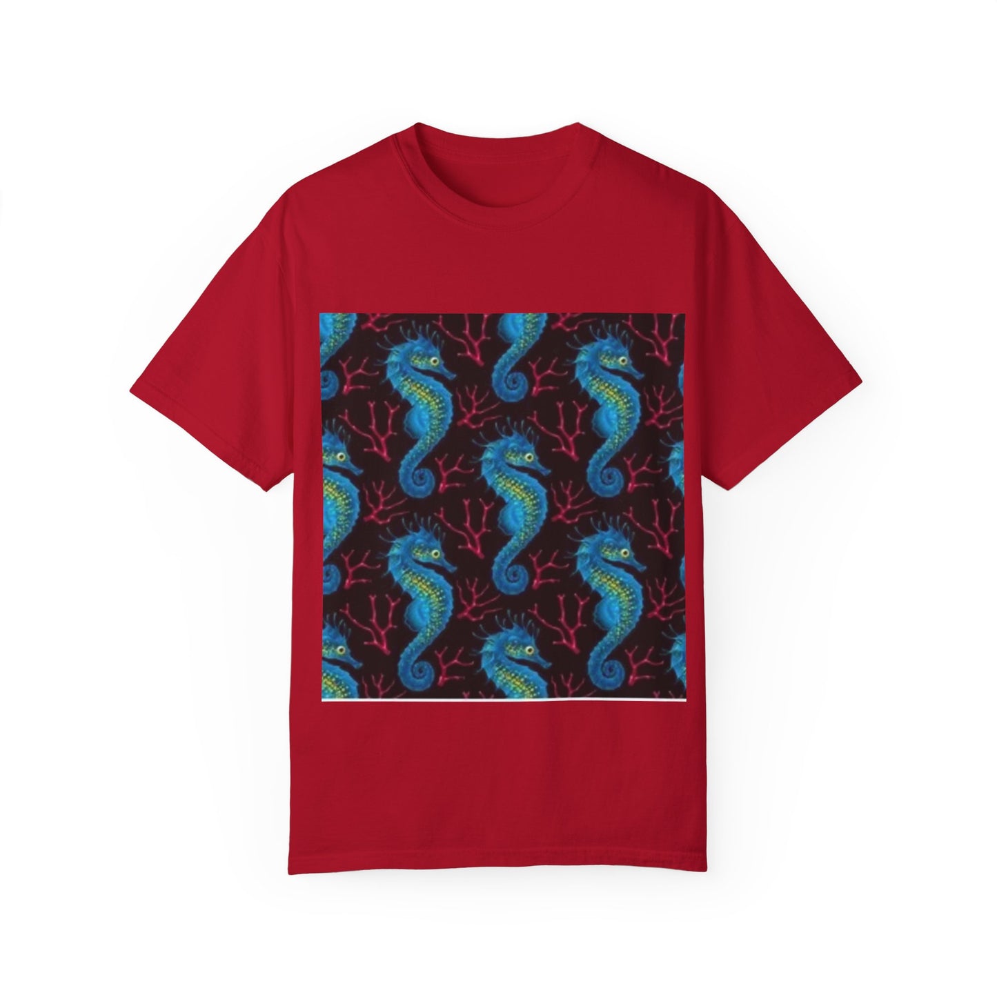Ocean-Inspired Unisex T-Shirt with Seahorse Design