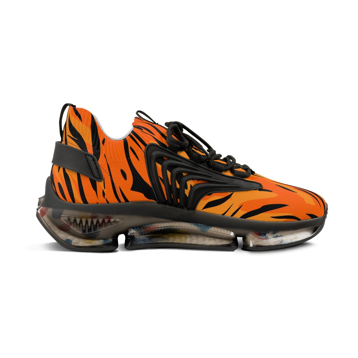Men's Tiger Print Mesh Sneakers - Stylish, Lightweight Athletic Footwear