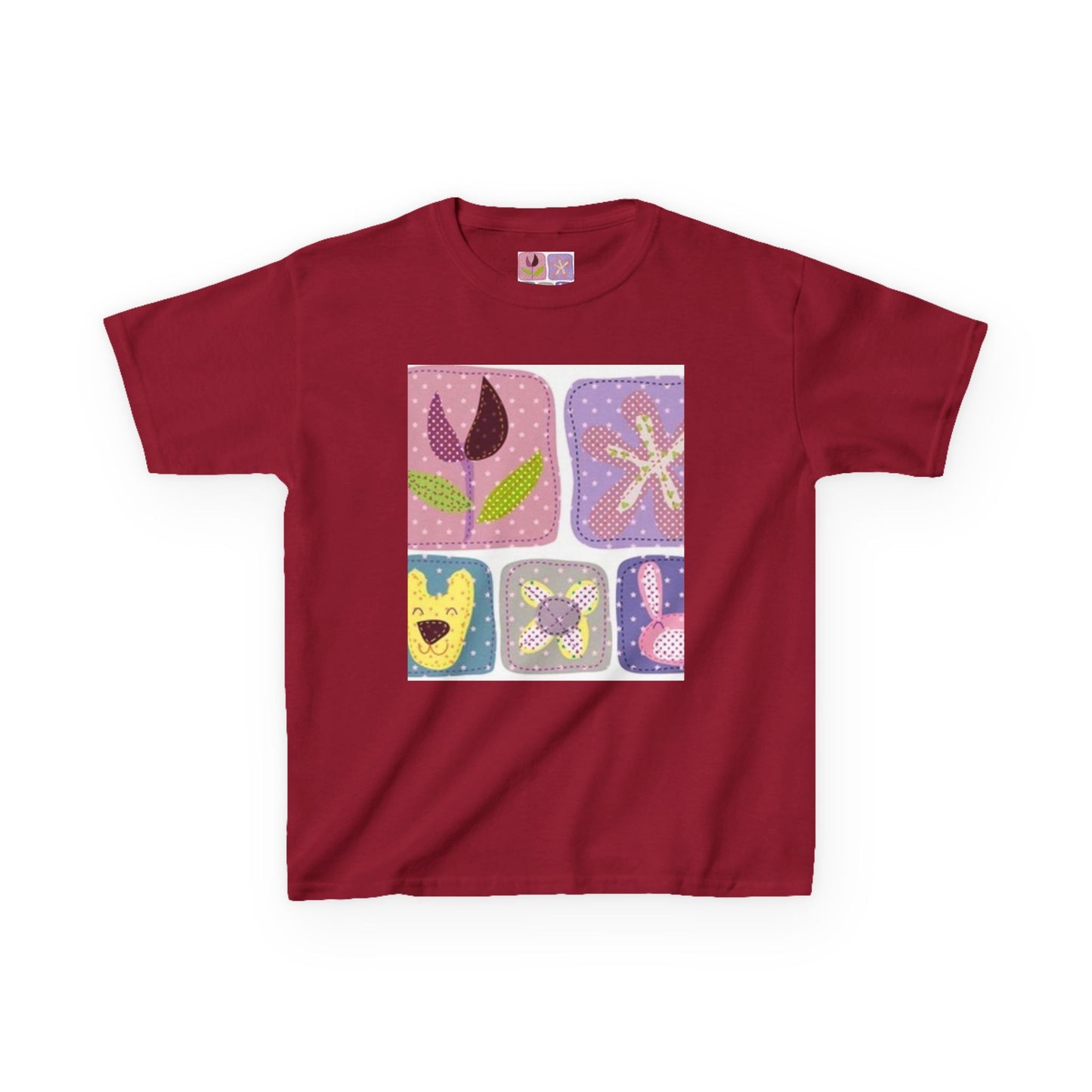 Colorful Kids’ Heavy Cotton™ Tee with Playful Patterns