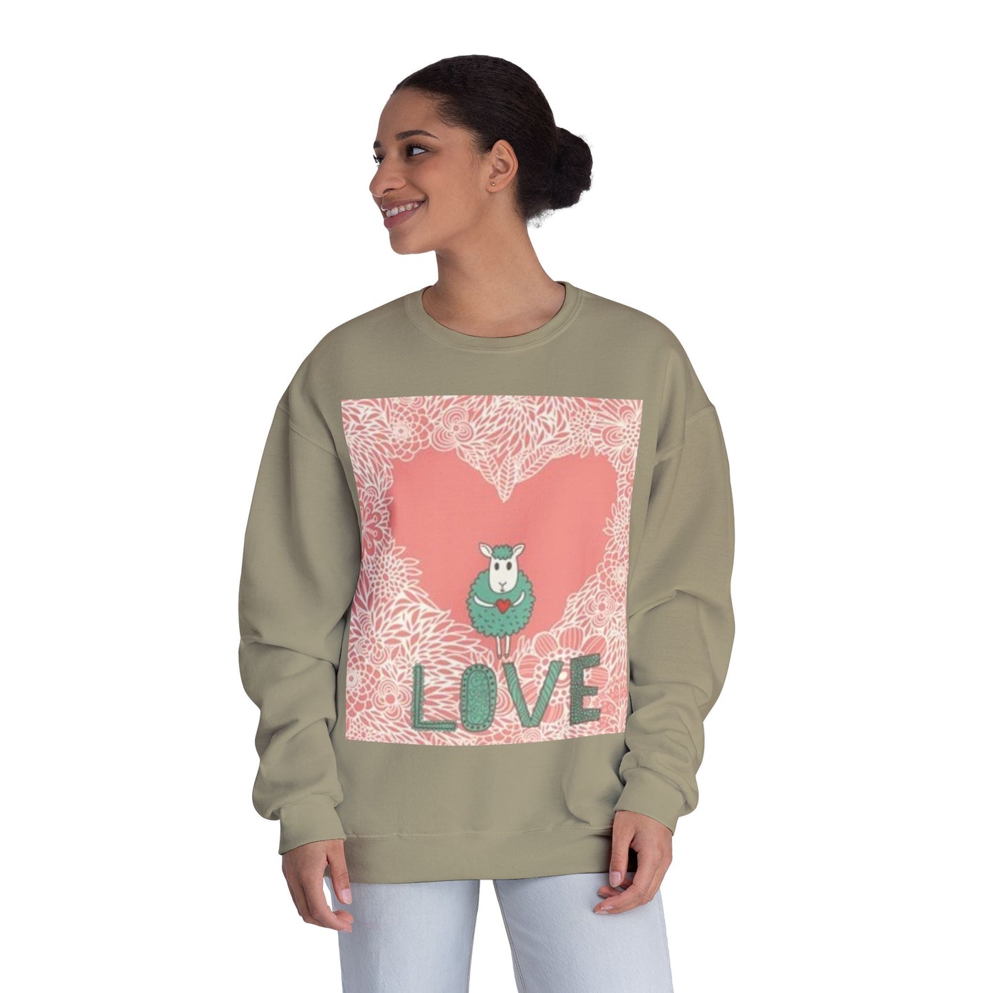 Love-Themed Unisex NuBlend® Crewneck Sweatshirt