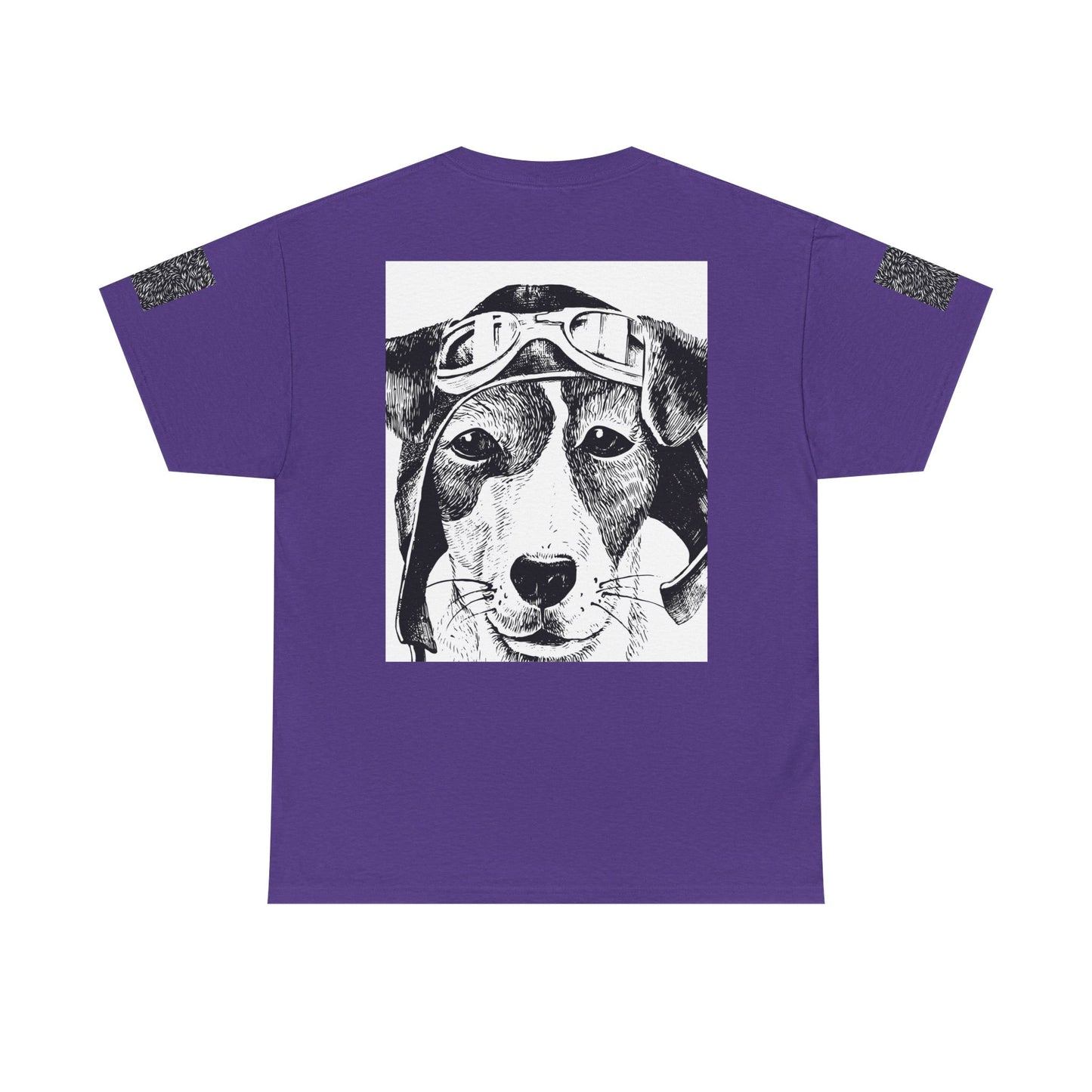 Vintage Aviator Dog Unisex Heavy Cotton Tee