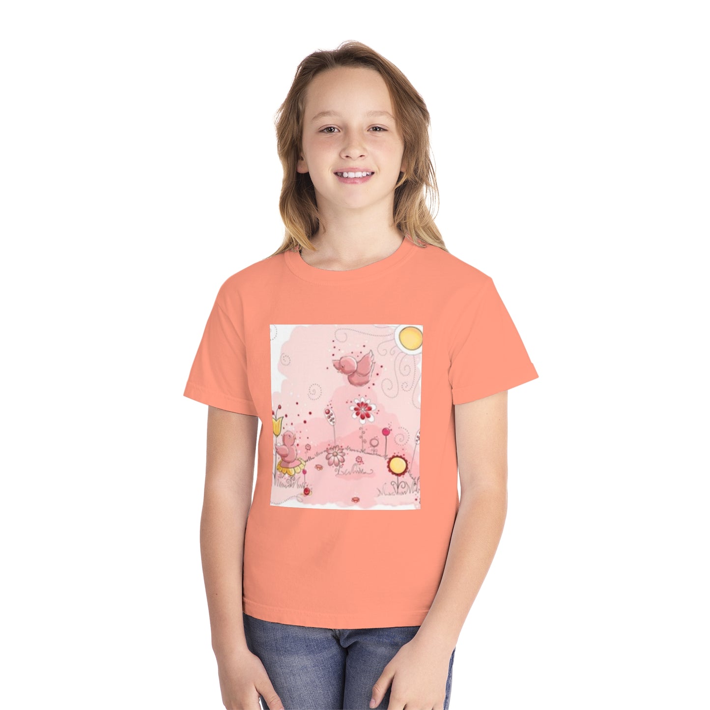 Fun Dinosaur Youth Midweight Tee for Boys and Girls - Perfect for Play and Adventures