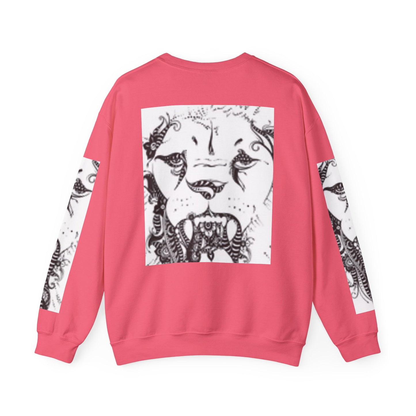 Wild Spirit Lion Graphic Crewneck Sweatshirt | Unisex Heavy Blend