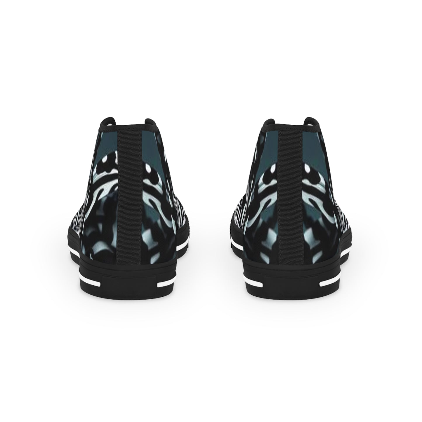 Edgy Skull High Top Sneakers for Men | Unique Graphic Footwear