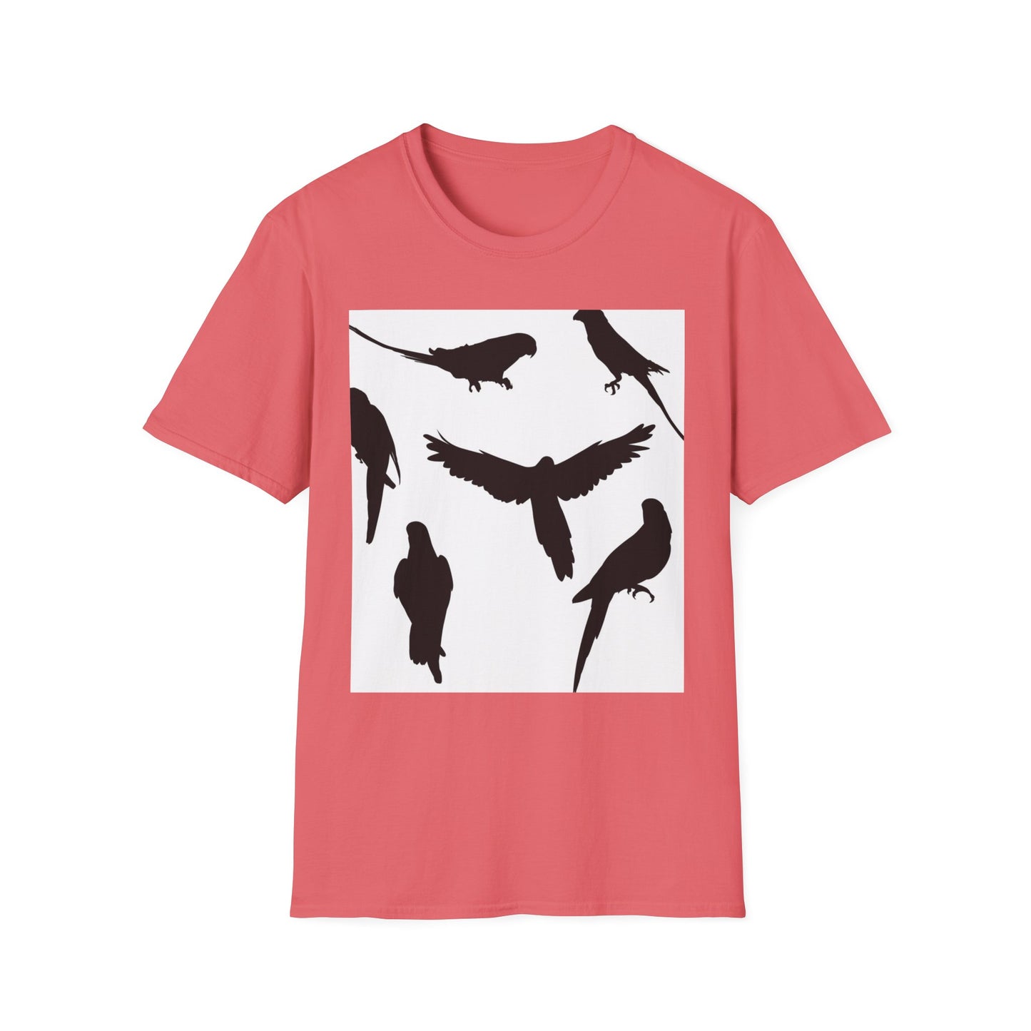Minimalist Bird Silhouette Unisex Softstyle T-Shirt