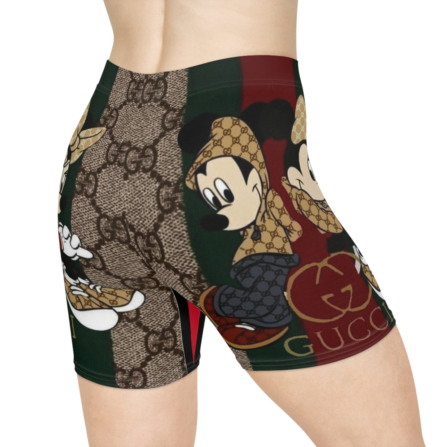 Stylish Women's Biker Shorts with Disney Character Design