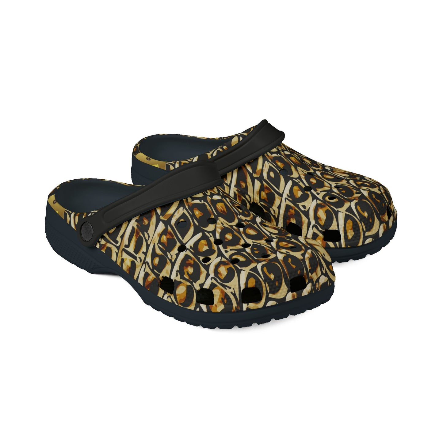 Stylish EVA Foam Rubber Clogs - Trendy Leopard Print Shoes for Comfort and Style