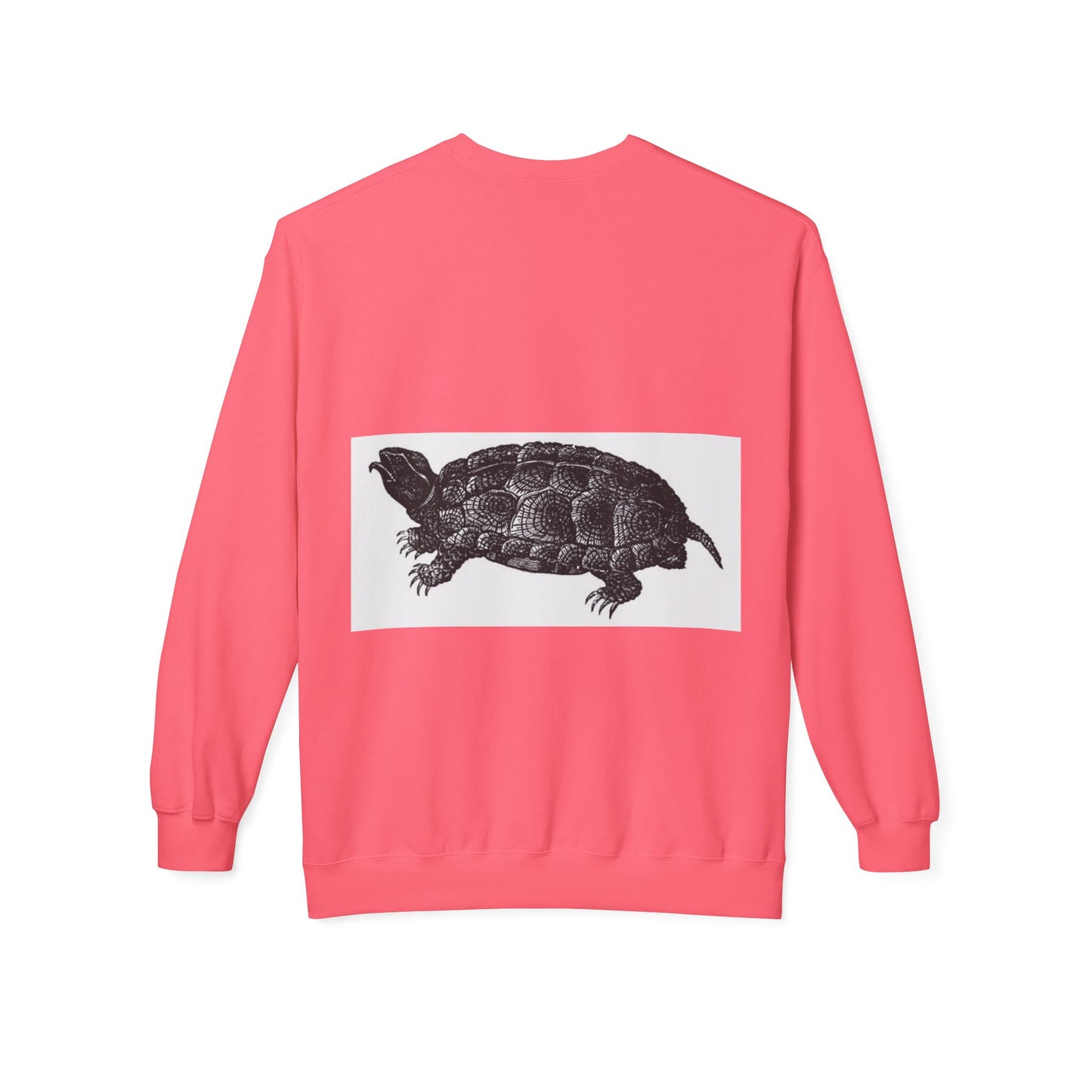 Turtle Design Unisex Fleece Crewneck Sweatshirt - Chill Vibes, Perfect Gift for Nature Lovers