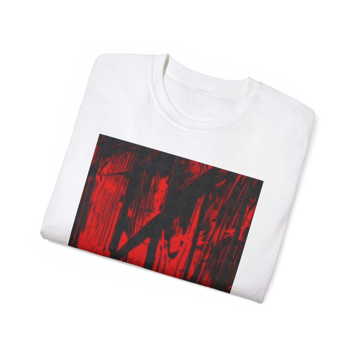 Bold Abstract Red Graphic Tee - Unisex Ultra Cotton Shirt