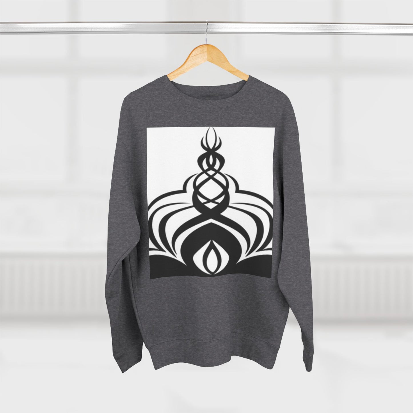 Modern Unisex Crewneck Sweatshirt with Abstract Design