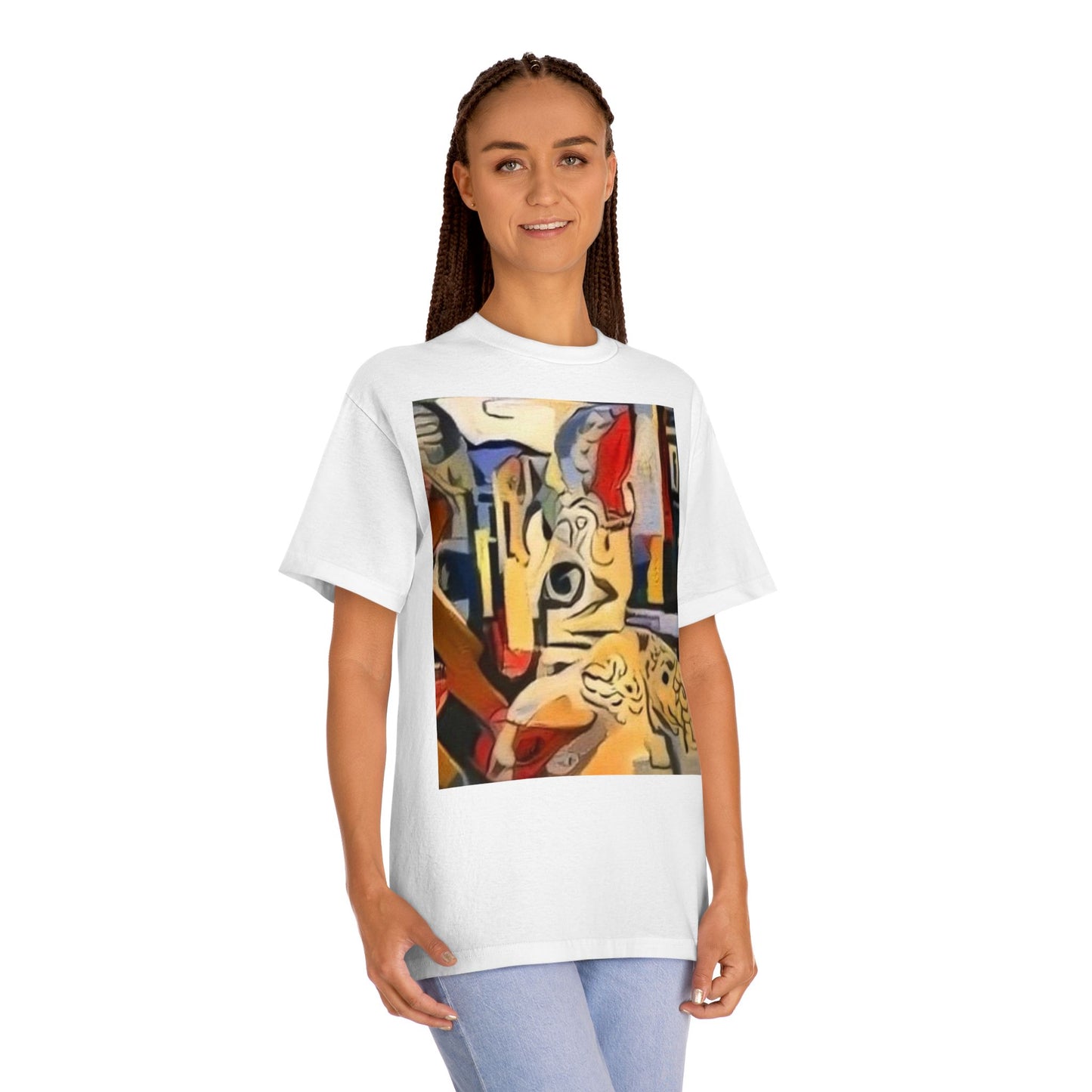 Artistic Unisex Classic Tee - Vibrant Abstract Design