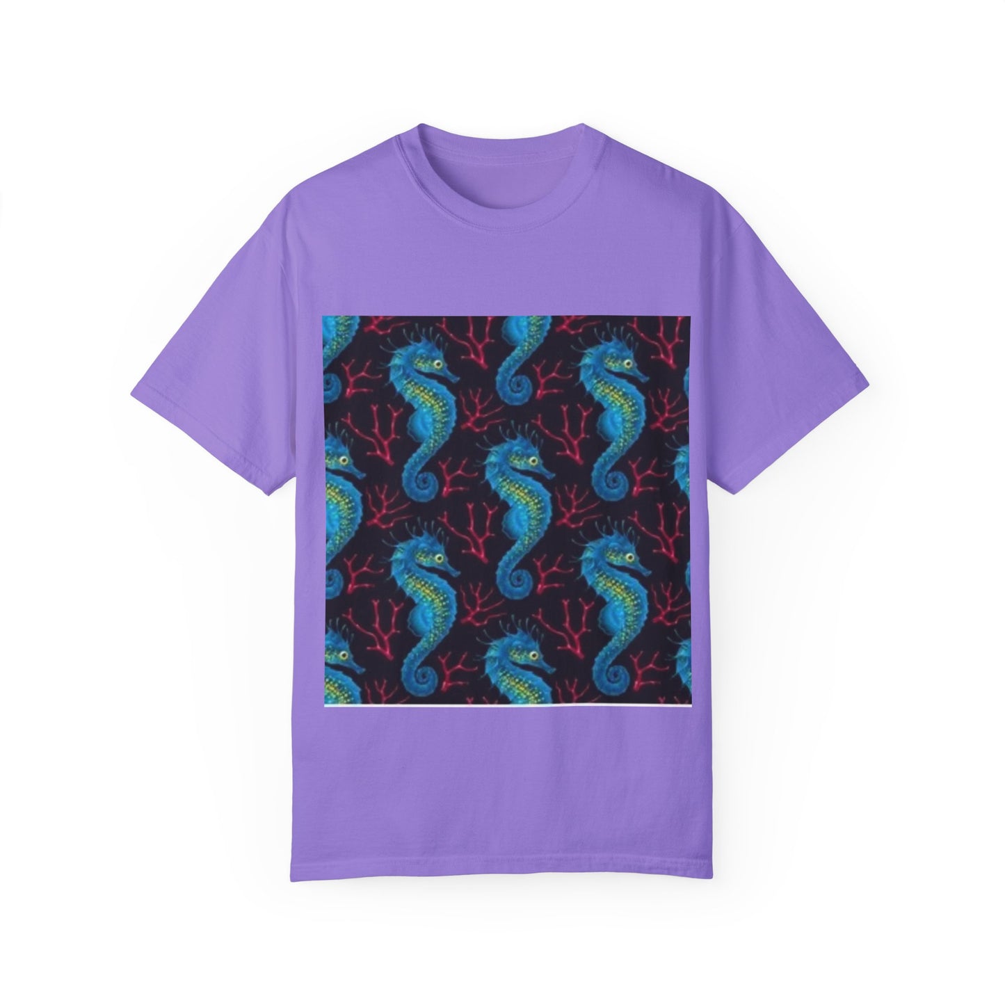 Ocean-Inspired Unisex T-Shirt with Seahorse Design