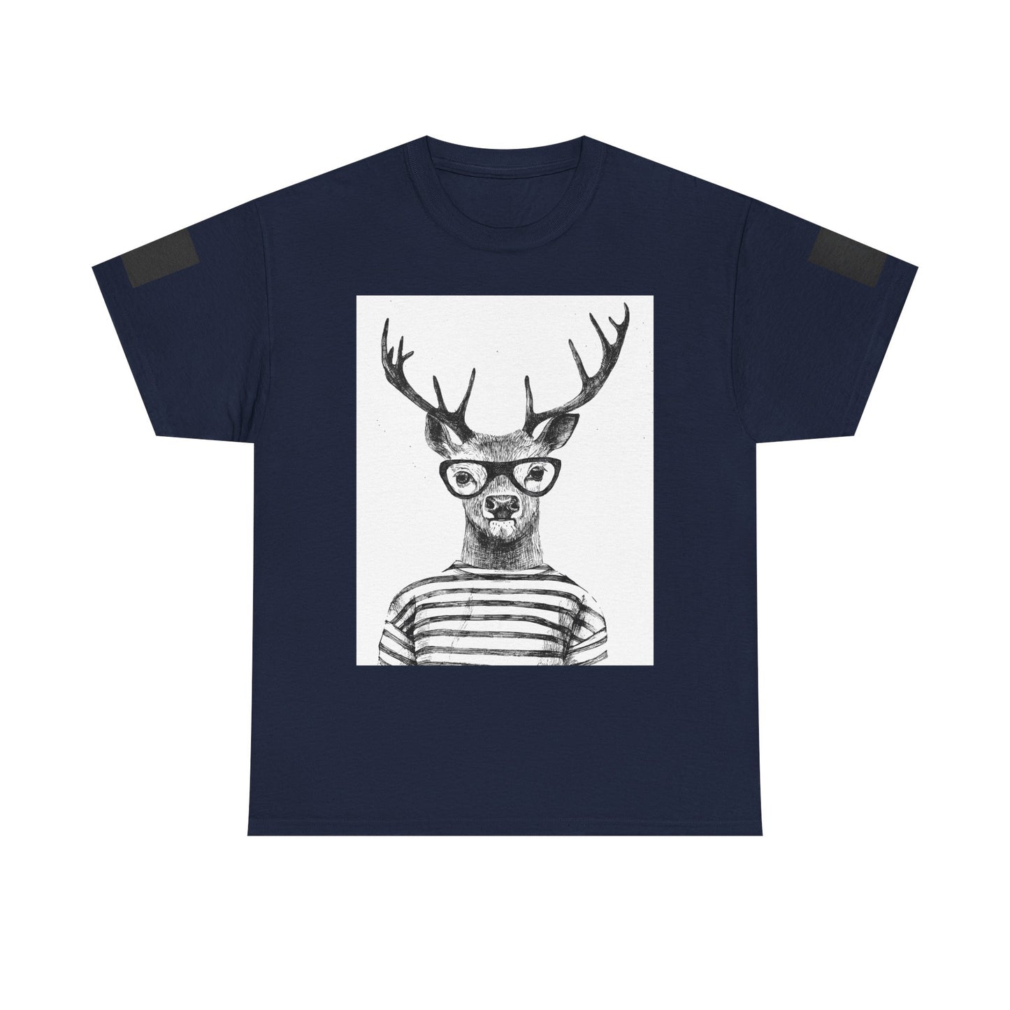 Cool Vintage Deer Graphic Unisex Heavy Cotton Tee