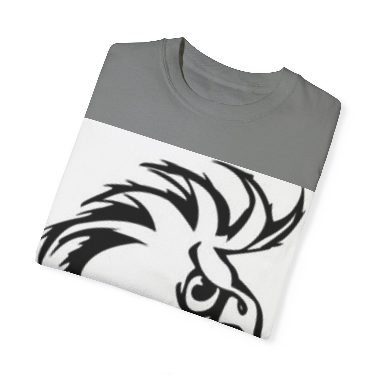 Artistic Unisex Garment-Dyed T-Shirt - Hand Drawn Patterns