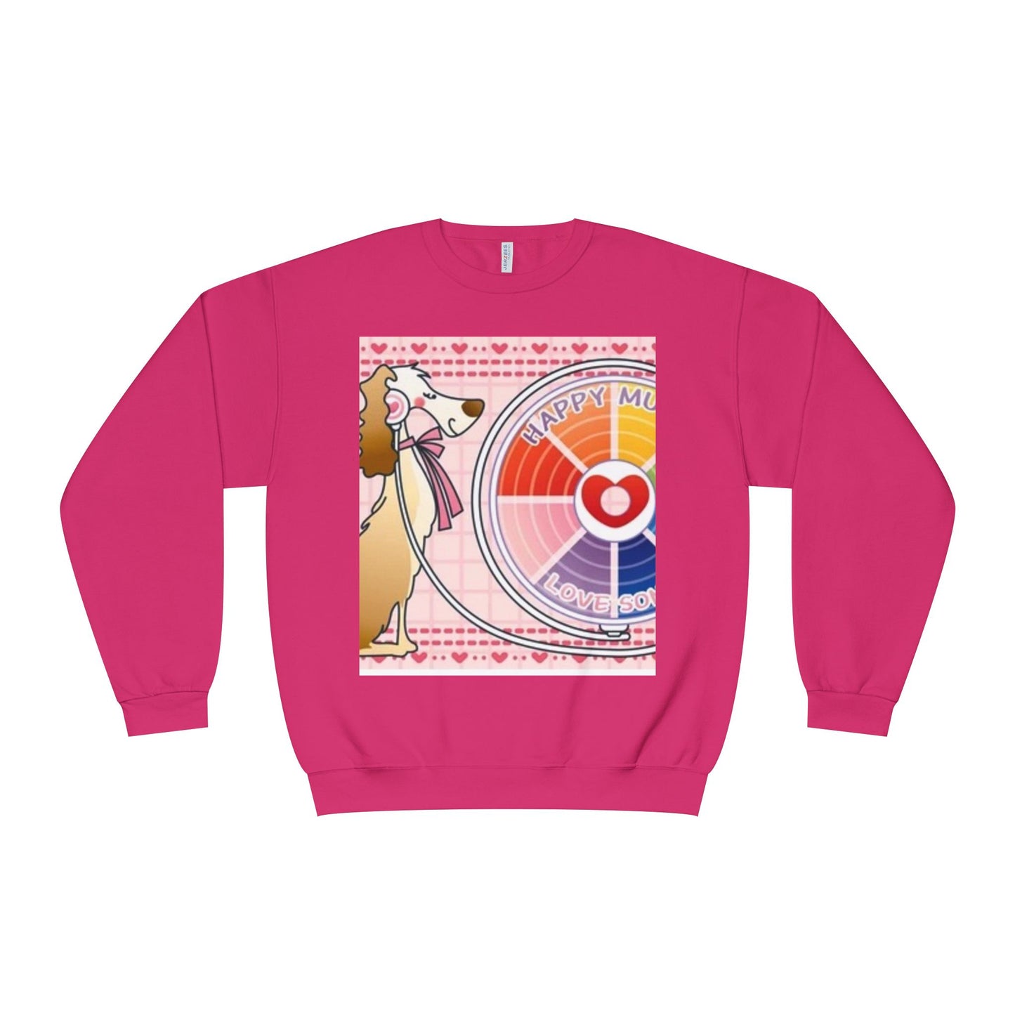 Happy Mood Love Sound Unisex Crewneck Sweatshirt