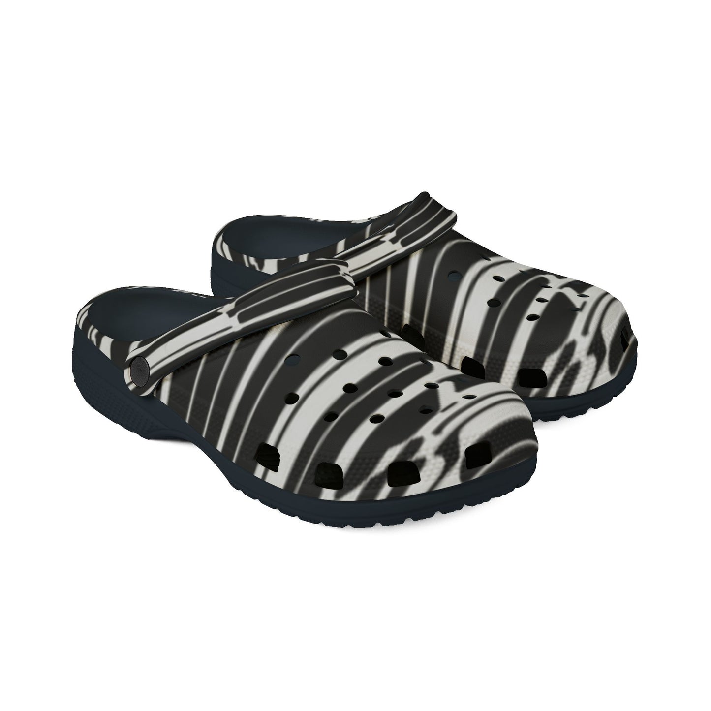 Stylish EVA Foam Rubber Clogs with Abstract Pattern