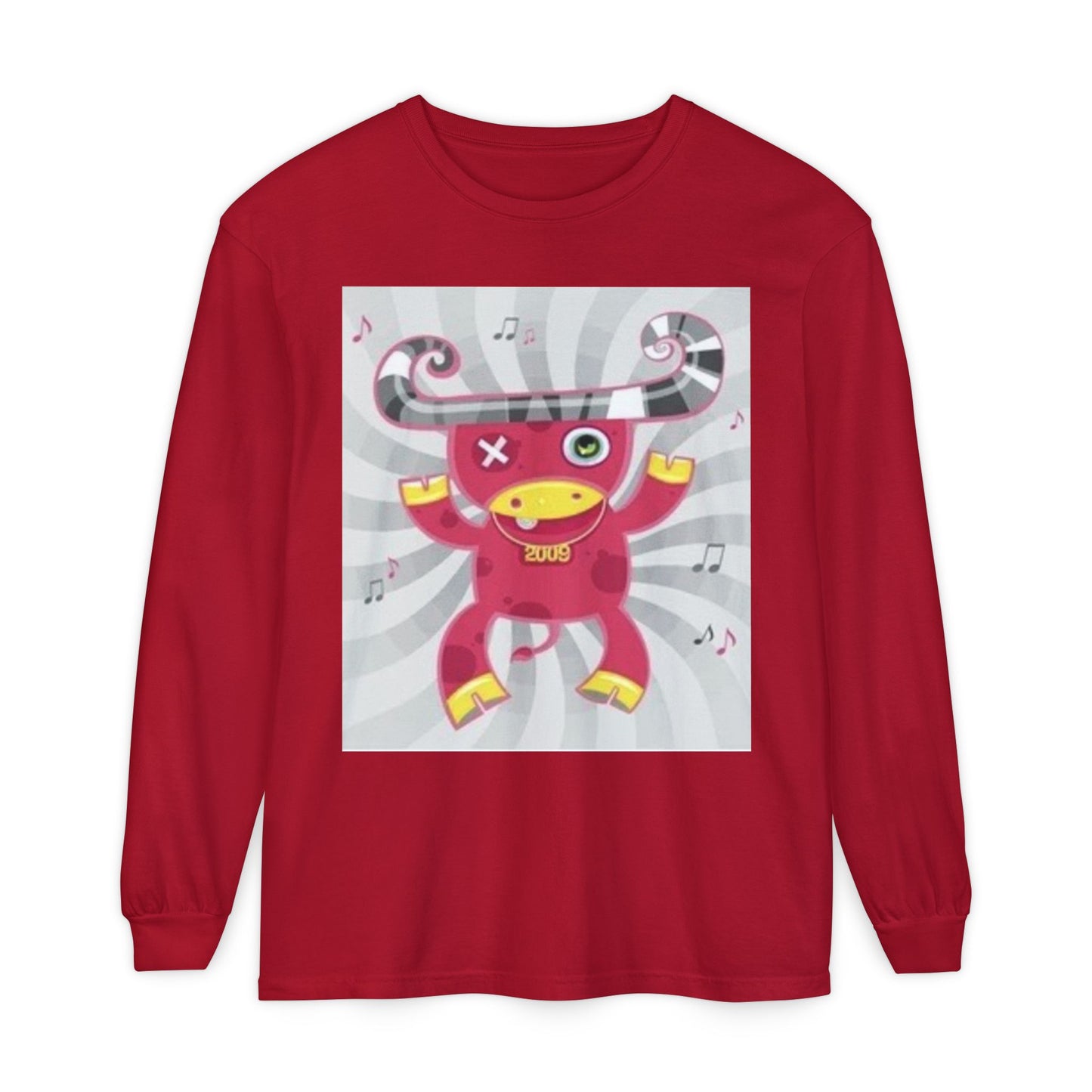 Fun & Quirky Graphic Long Sleeve T-Shirt - Perfect for Music Lovers