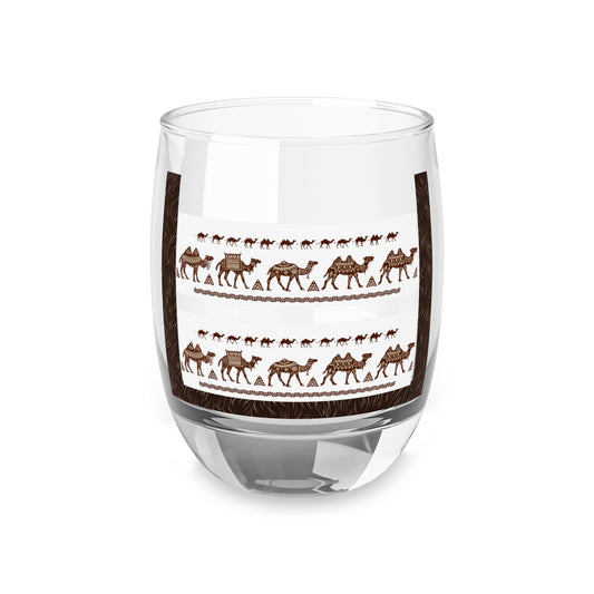 Rustic Whiskey Glass with Camel Design - Perfect Gift for Whiskey Lovers & Outdoor Enthusiasts
