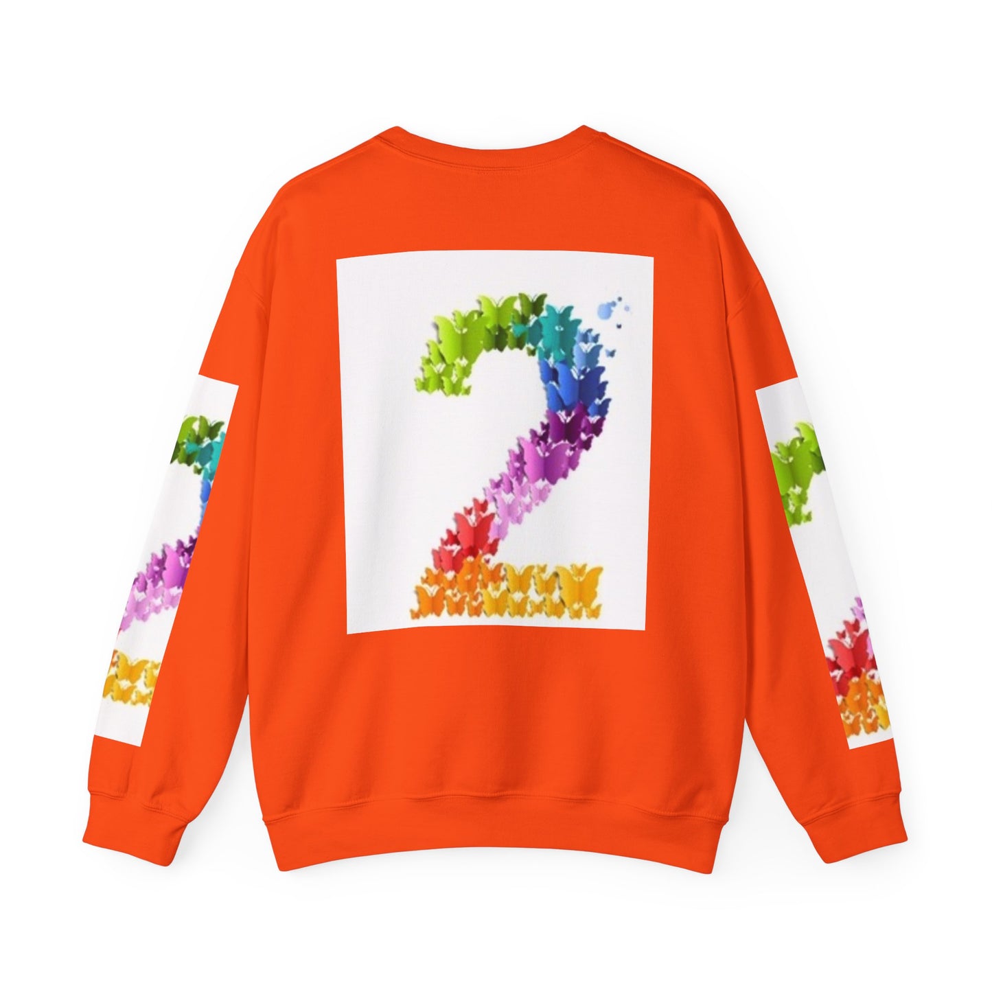 Colorful Floral Number 2 Sweatshirt for Celebrations