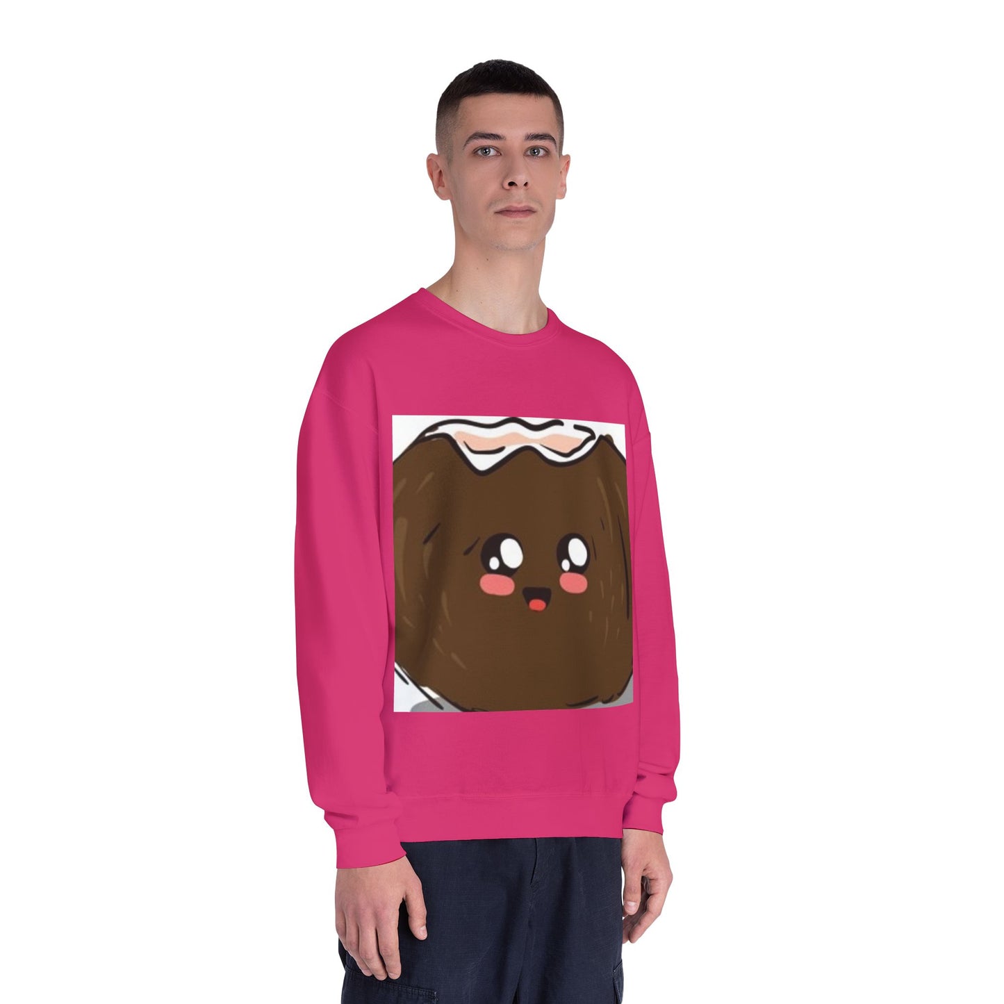Cute Kawaii Coconut Crewneck Sweatshirt | Unisex Sweatshirt for Food Lovers