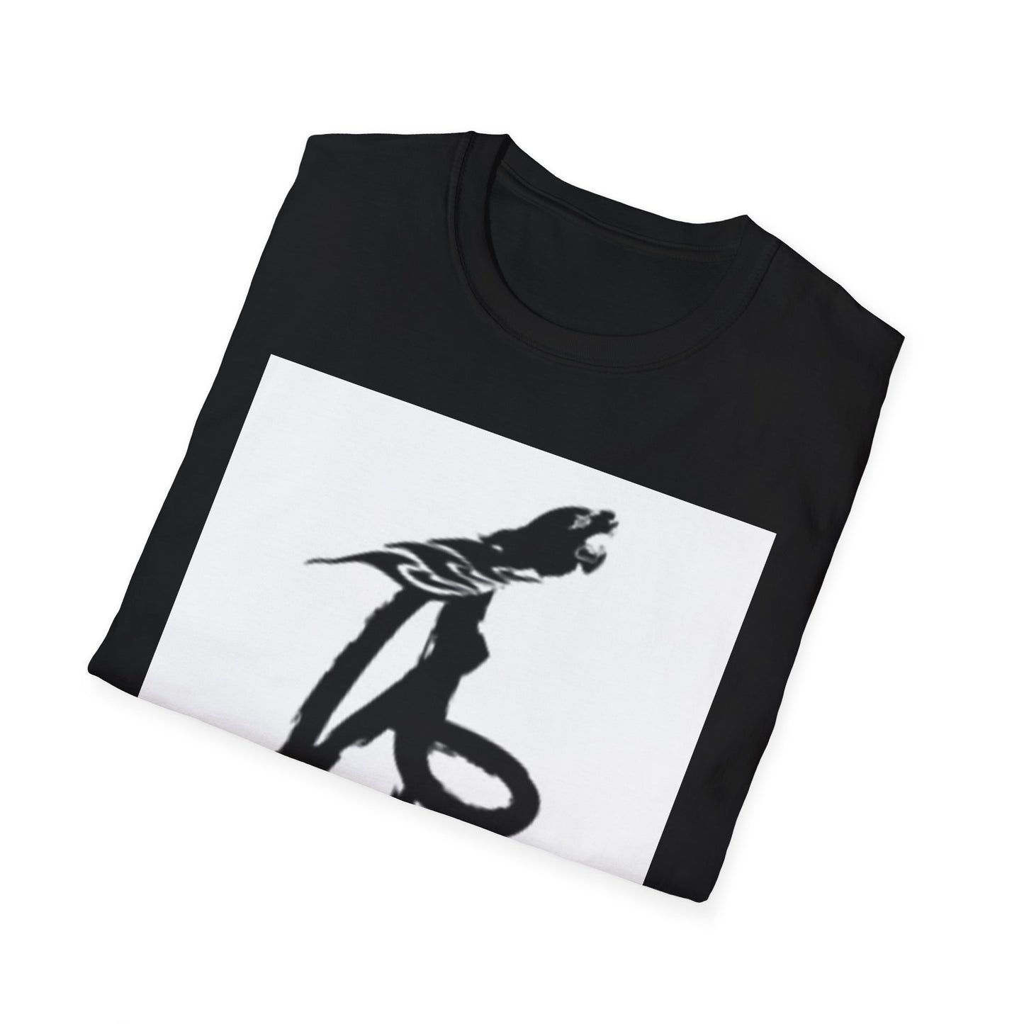 Unisex Softstyle T-Shirt - Black Bird Design for Nature Lovers