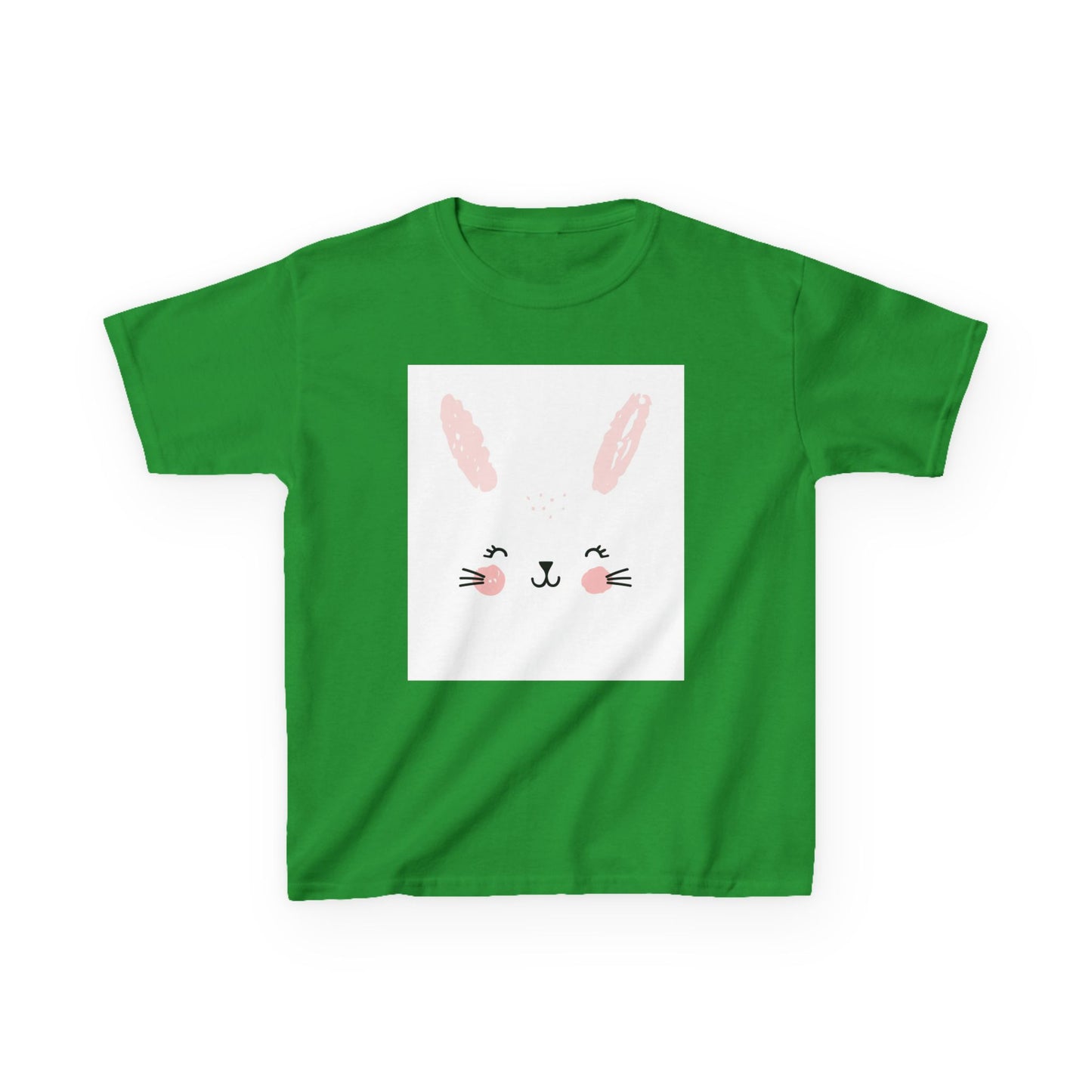 Adorable Bunny Kids Heavy Cotton Tee - Perfect for Easter & Everyday Fun