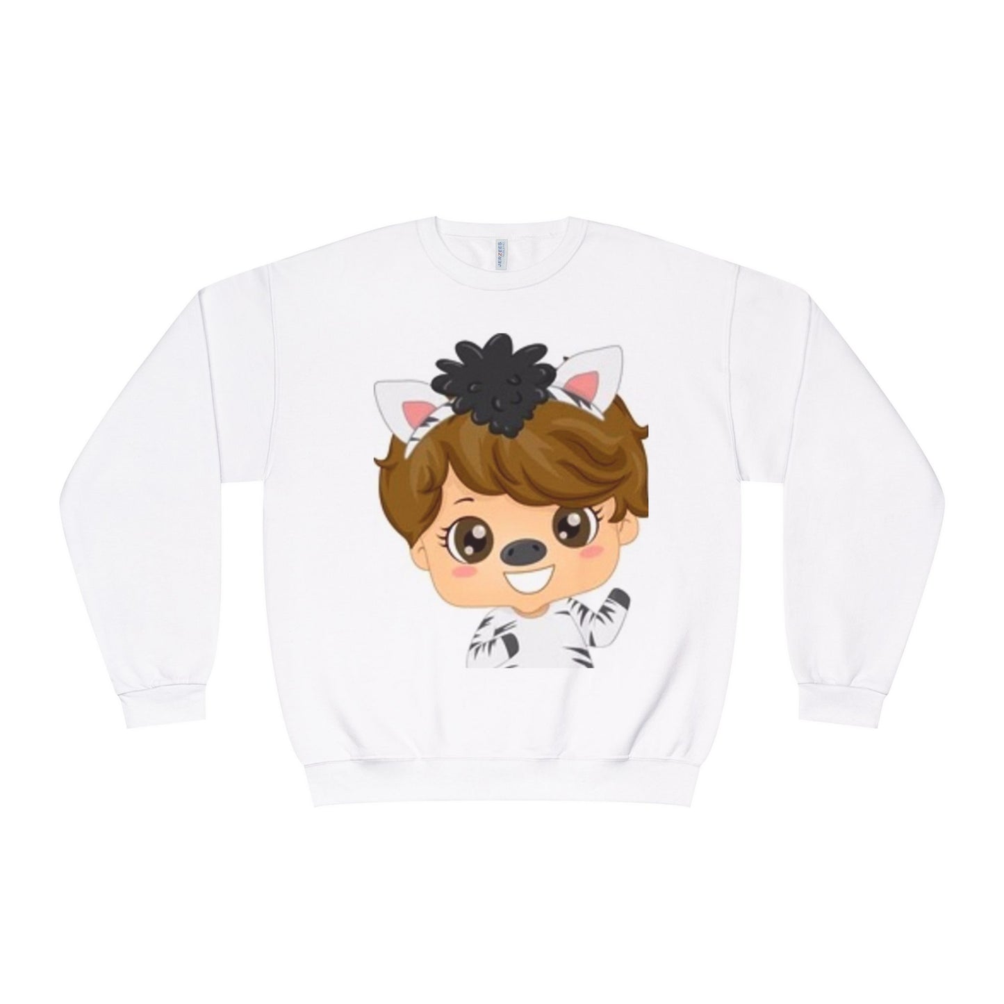 Cute Cartoon Animal Crewneck Sweatshirt for Kids