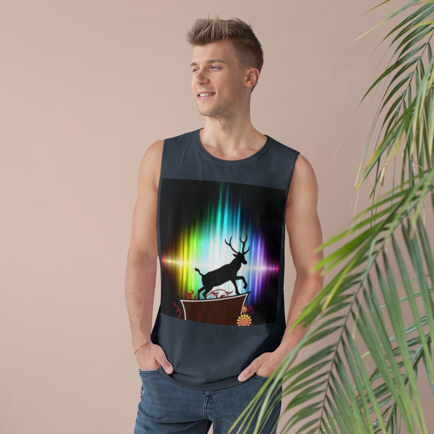 Unisex Artistic Spiderweb & Eagle Tank Top - Unique Graphic Sleeveless Tee for Nature Lovers