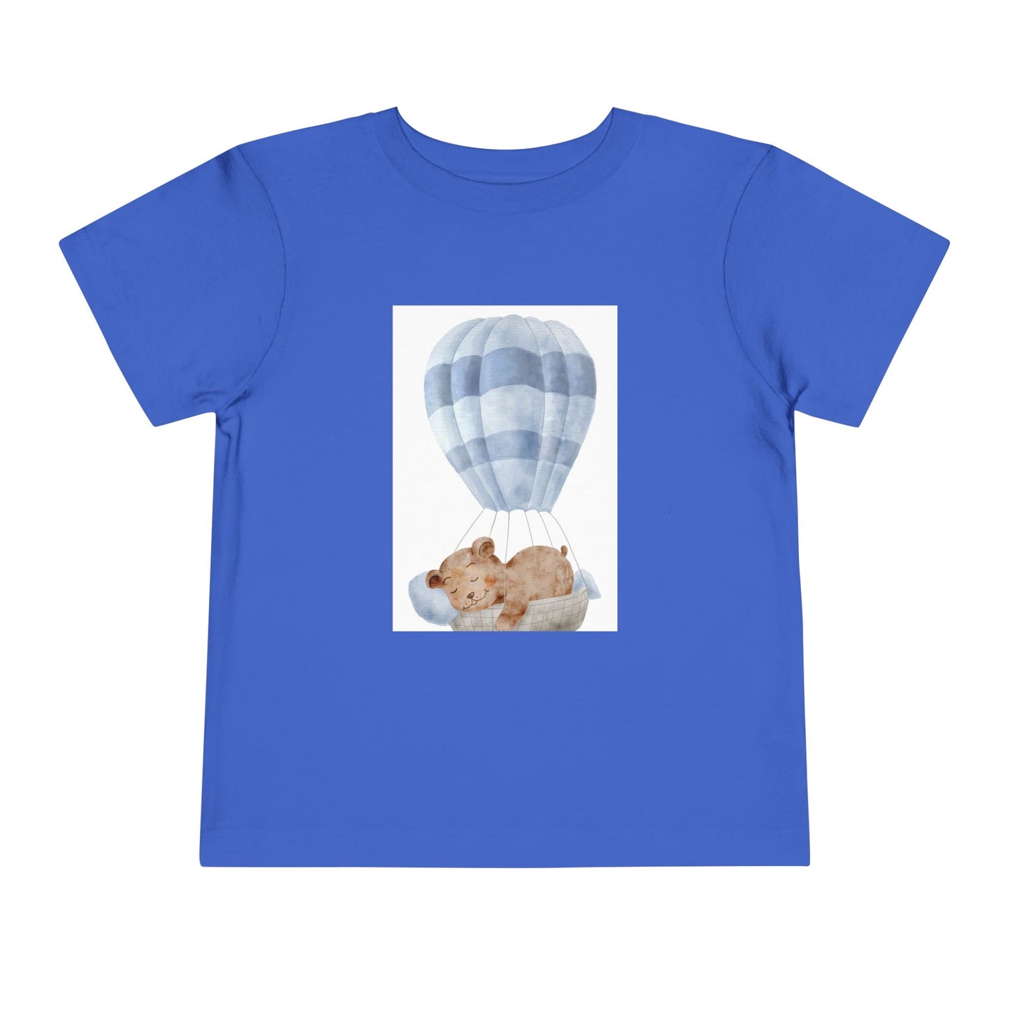 Cute Toddler Tee with Hot Air Balloon and Bear Design - Perfect for Playtime and Special Occasions
