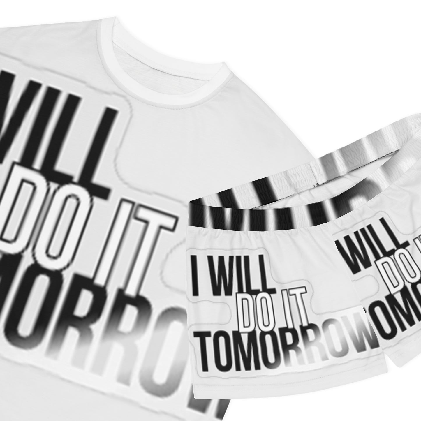 Motivational Women's Pajama Set - "I Will Do It Tomorrow"