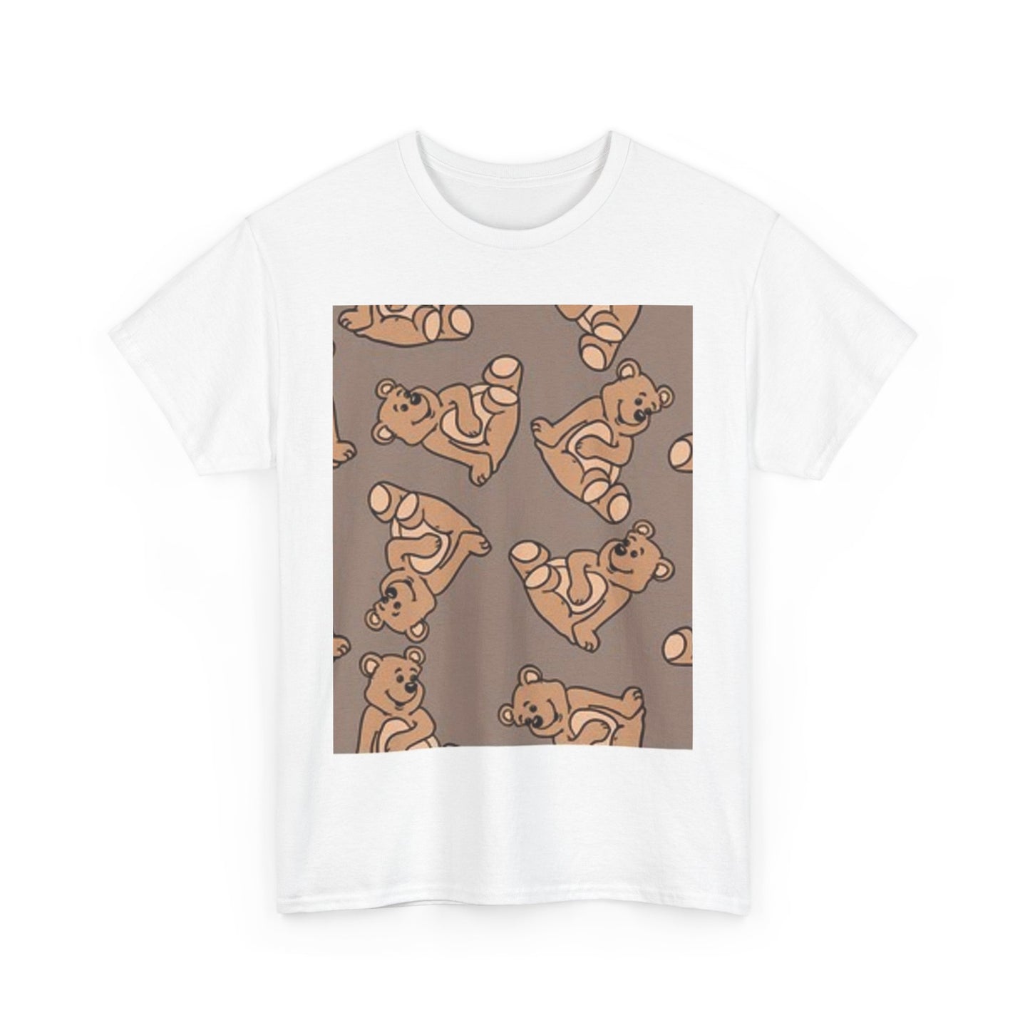 Tropical Bird Pattern Unisex Heavy Cotton Tee - Vibrant Summer Style