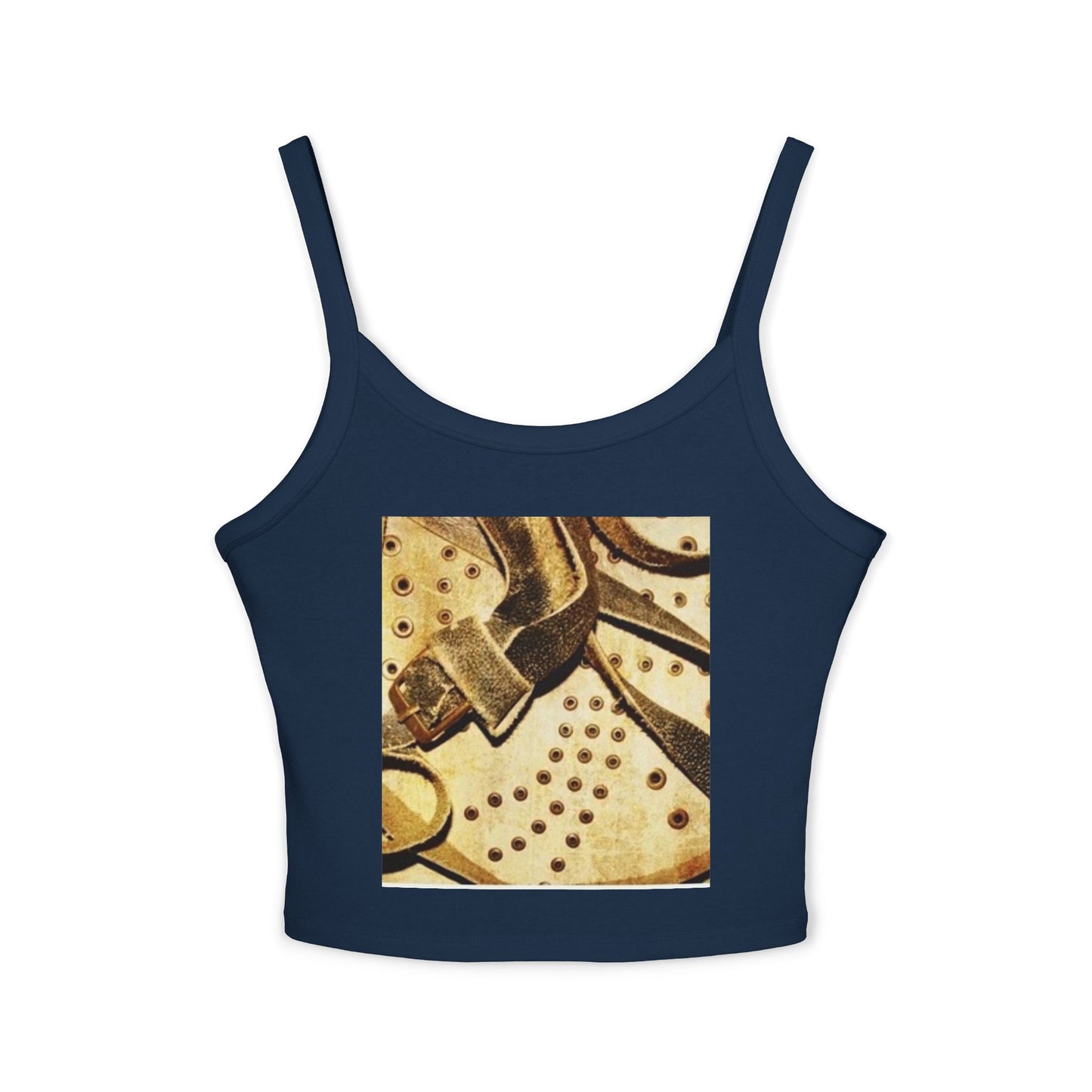Artistic Women's Spaghetti Strap Tank Top - Stylish Summer Wear