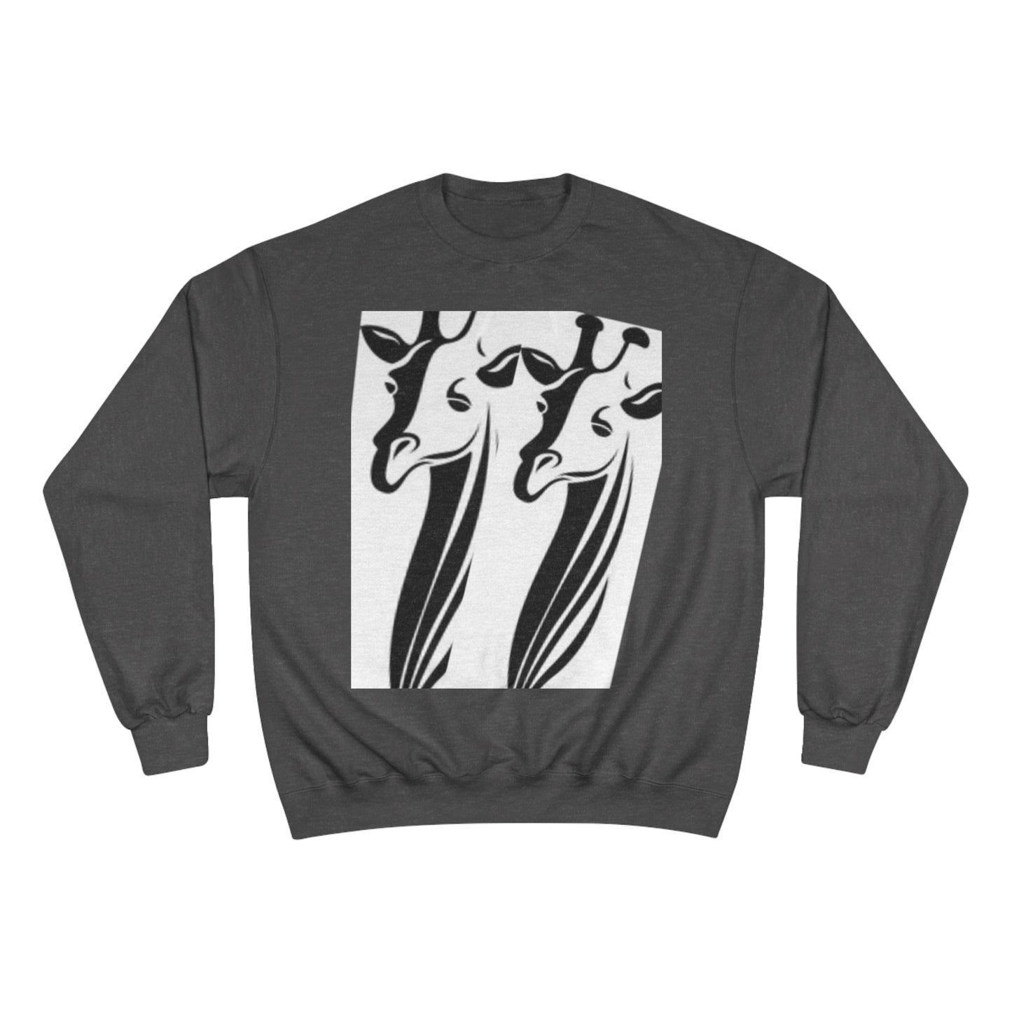 Giraffe Lovers Champion Sweatshirt - Cozy Wildlife Apparel