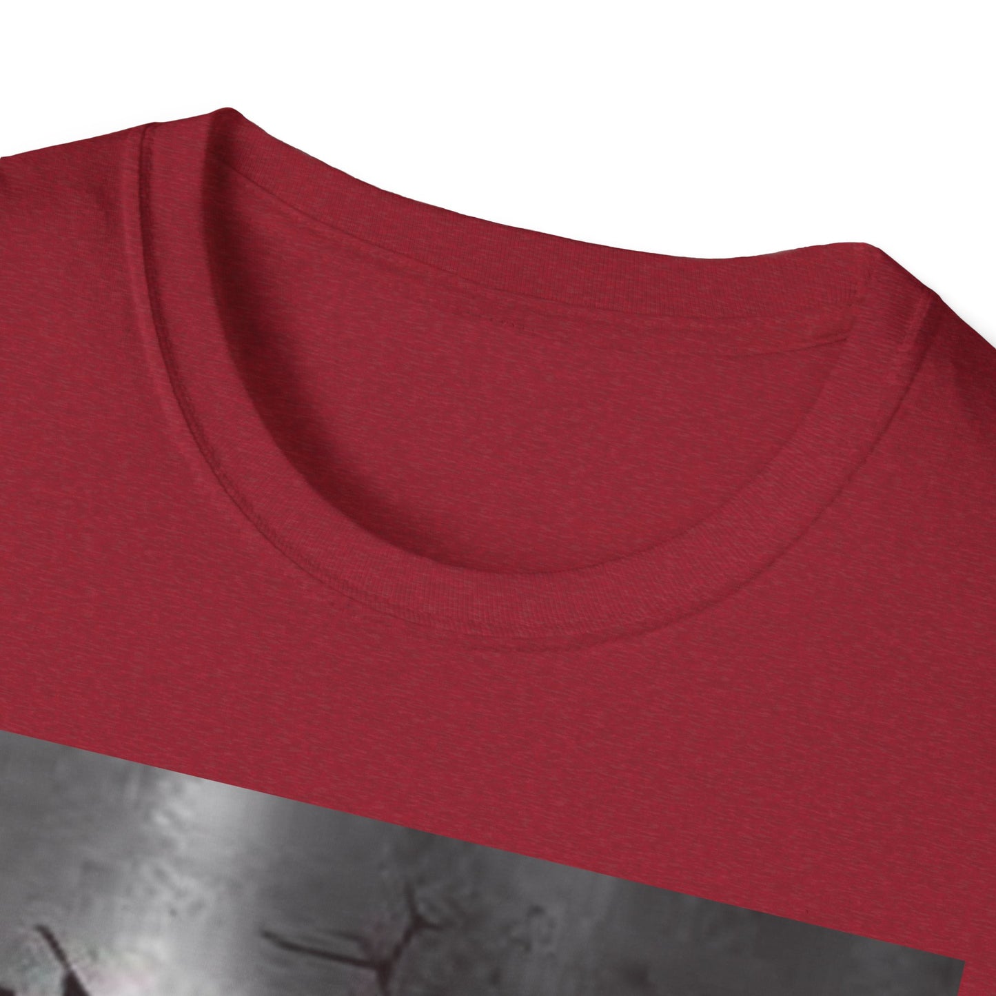 Cracked Wall Unisex Softstyle T-Shirt - Edgy Design for Streetwear Enthusiasts
