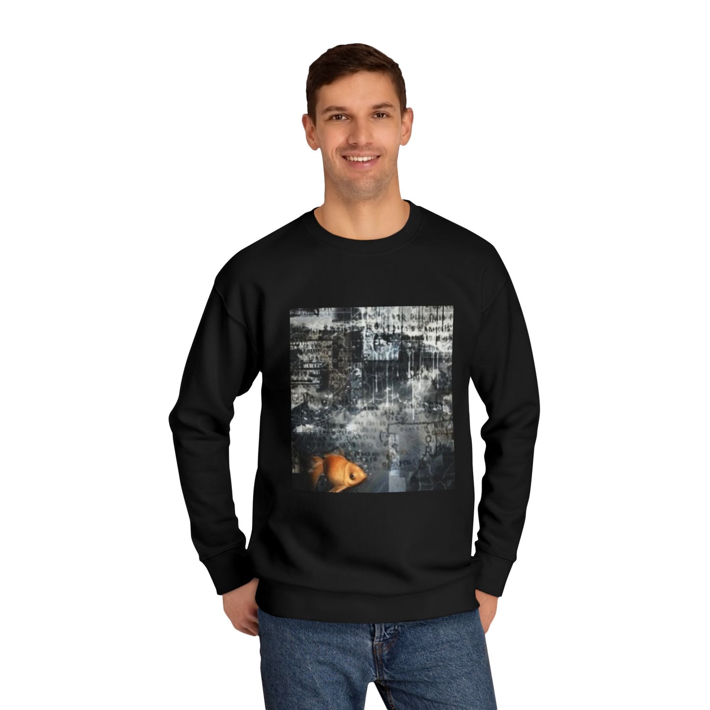 Roaring Lion Unisex Crew Sweatshirt - Bold Art for Animal Lovers