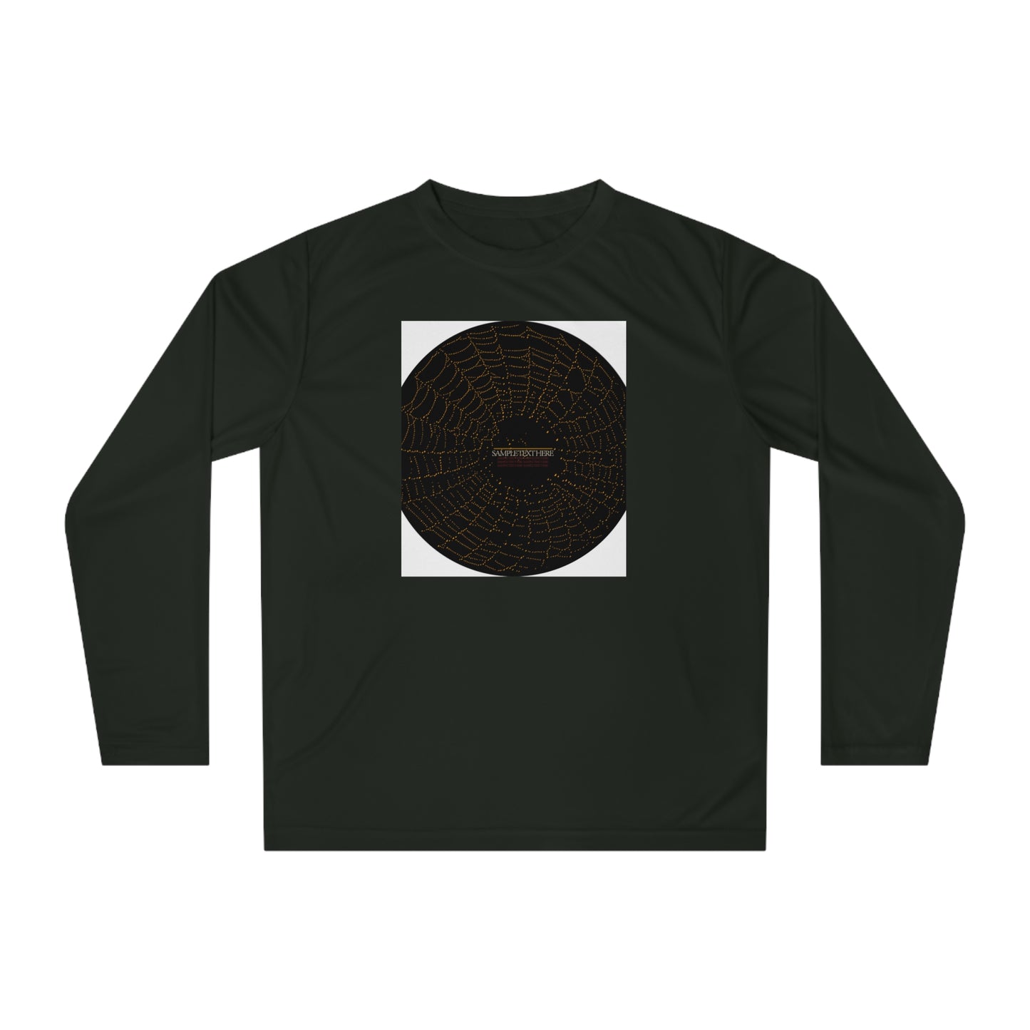Unisex Performance Long Sleeve Shirt - Spider Web Design for Active Lifestyle