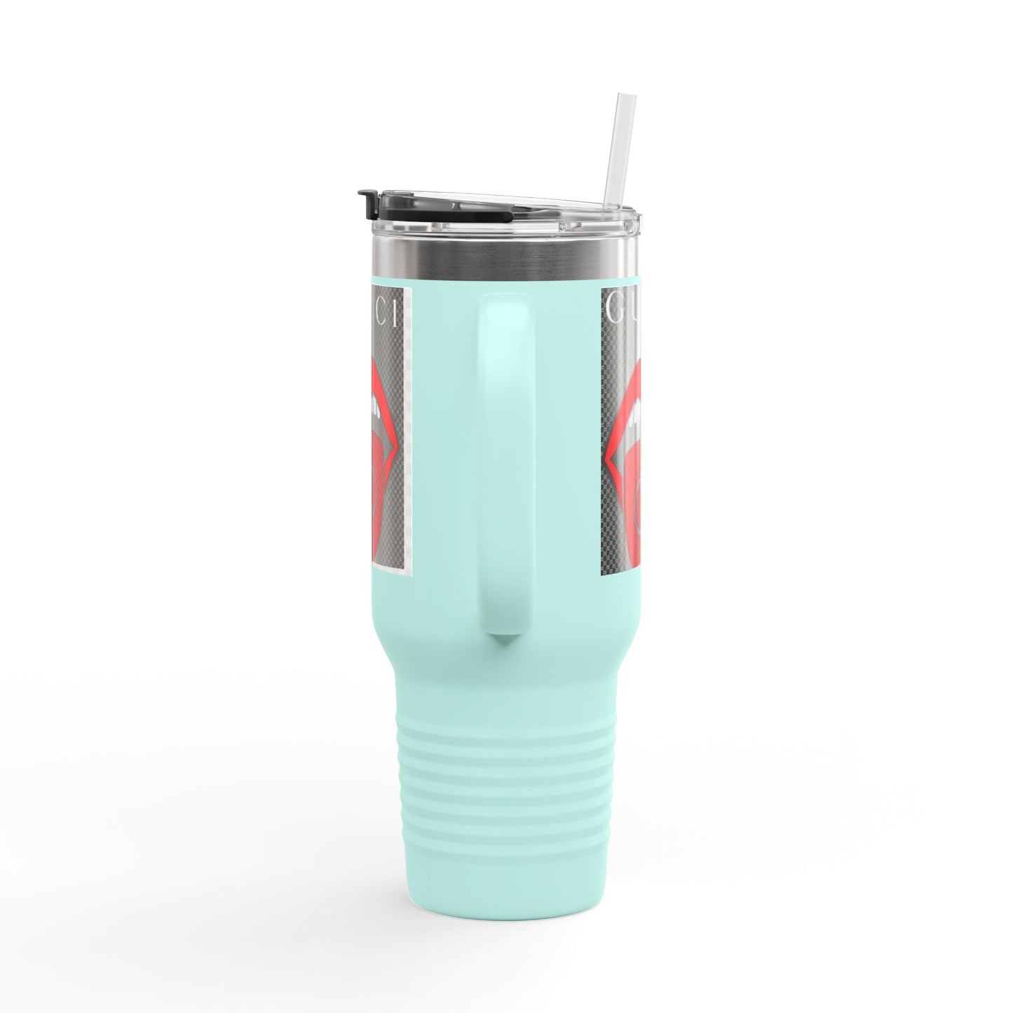 Gucci Style Insulated Travel Mug - 40oz with Iconic Lip Design