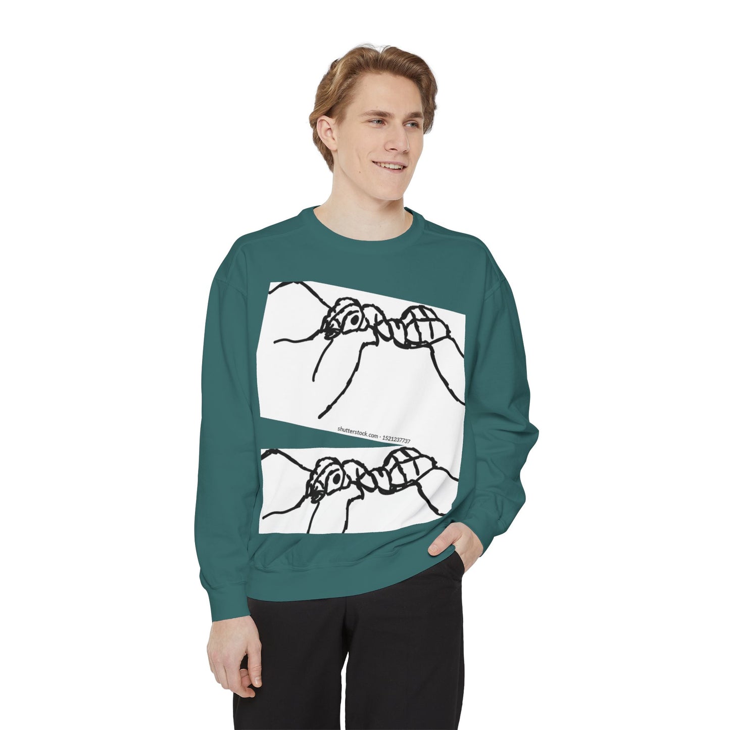 Ant-Inspired Unisex Garment-Dyed Sweatshirt - Unique Nature Lover Gift