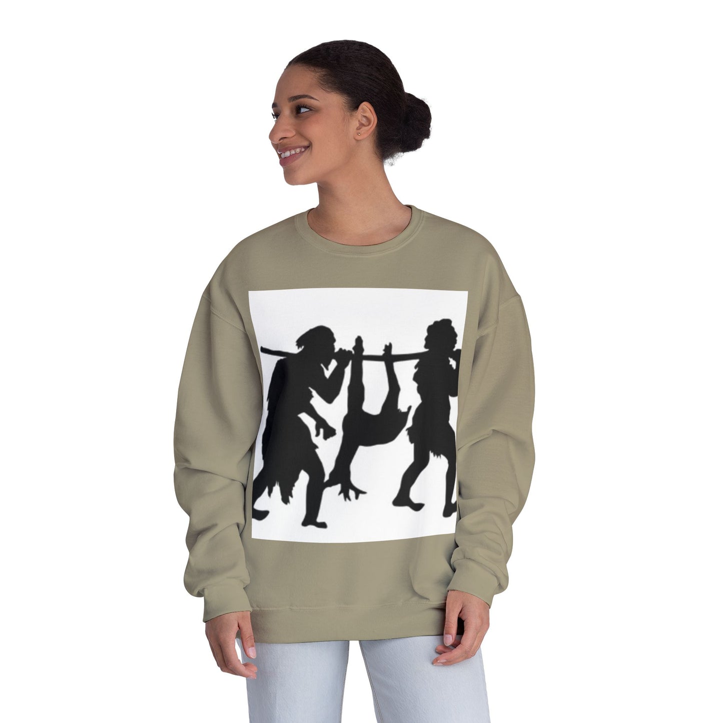 Caveman Humor Unisex Crewneck Sweatshirt - Fun Graphic Design