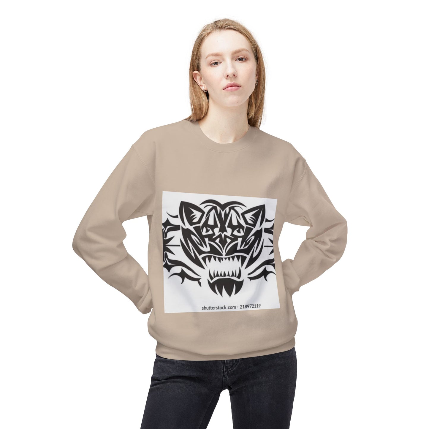 Fierce Tiger Graphic Sweatshirt for Nature Lovers