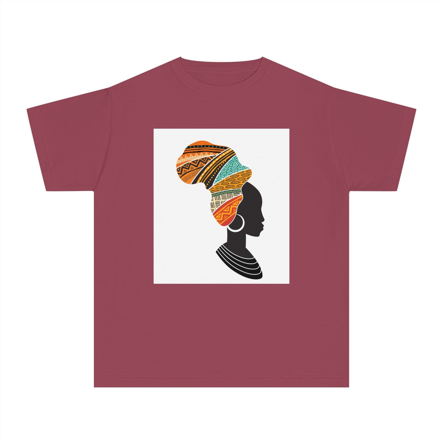 Youth Midweight Tee - African Heritage Design for Creative Kids