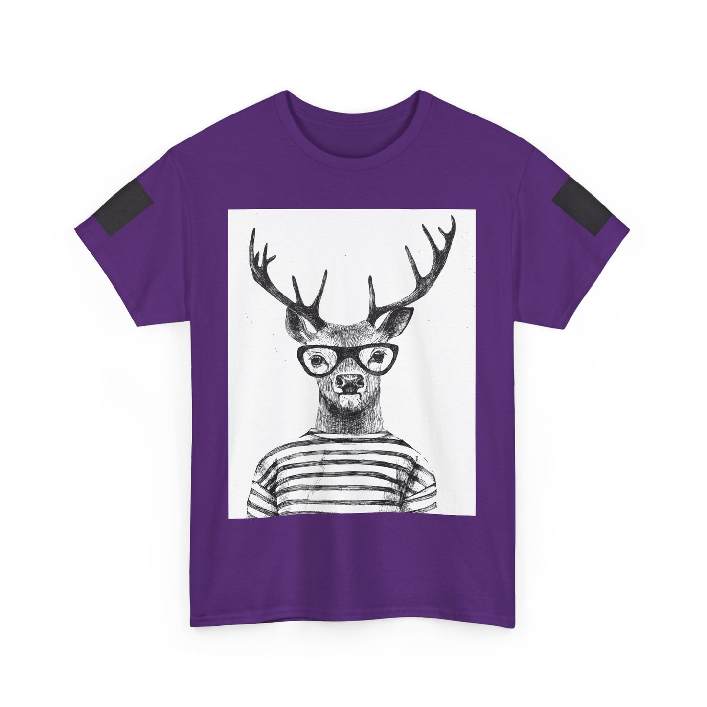 Cool Vintage Deer Graphic Unisex Heavy Cotton Tee