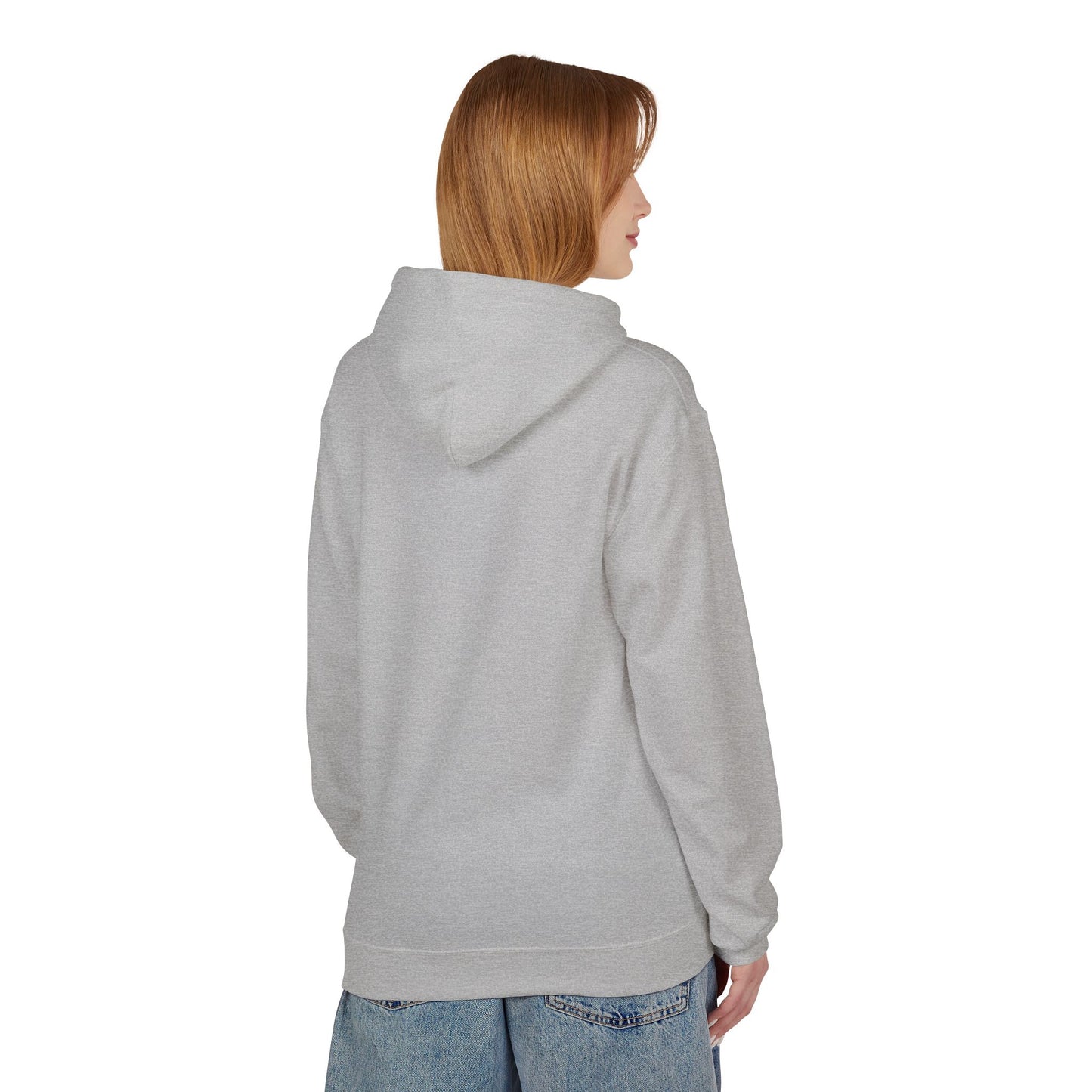 Minimalist Fleece Hoodie with Text Design | Unisex Softstyle