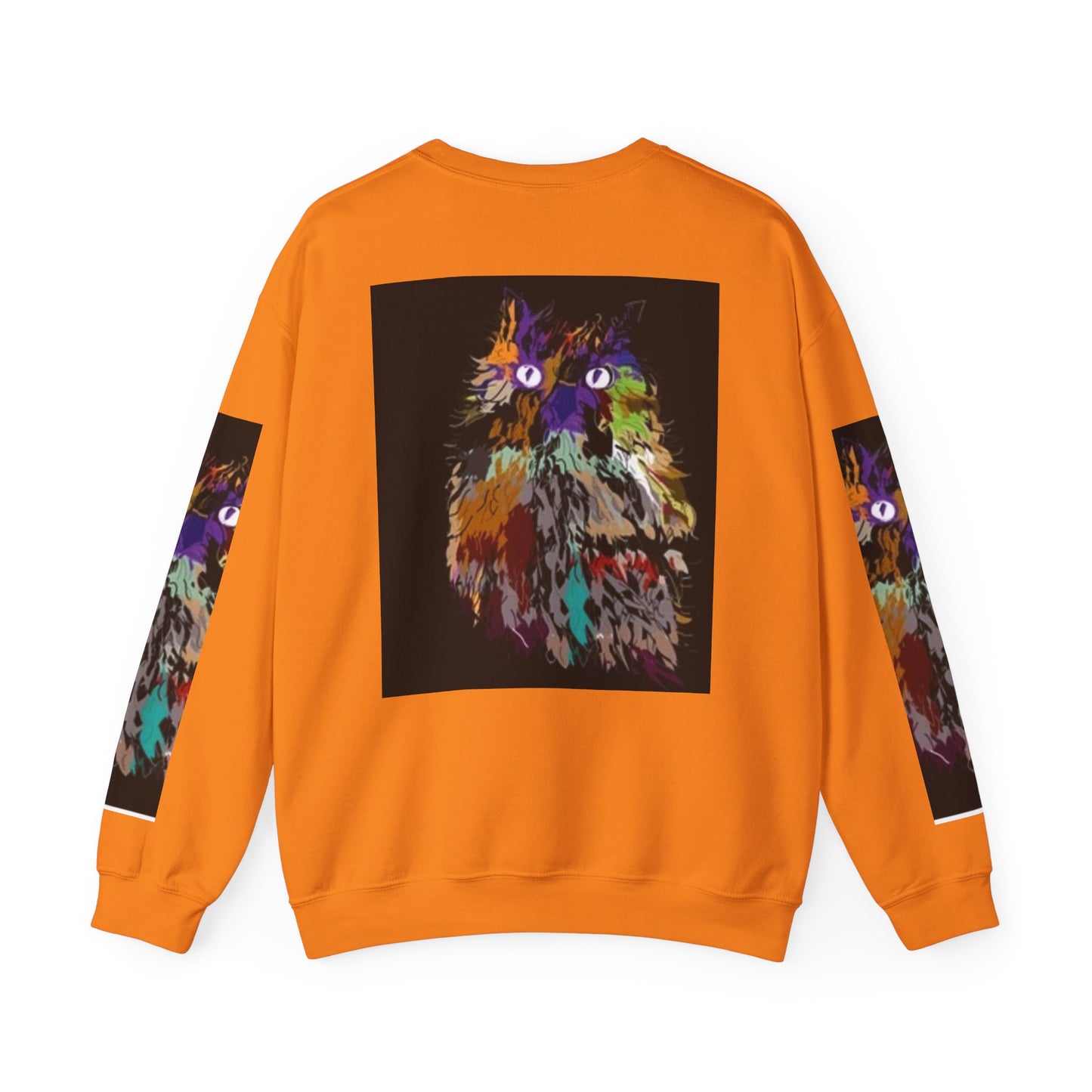 Colorful Owl Crewneck Sweatshirt - Unisex Heavy Blend™ - Cozy Art Wear for Animal Lovers