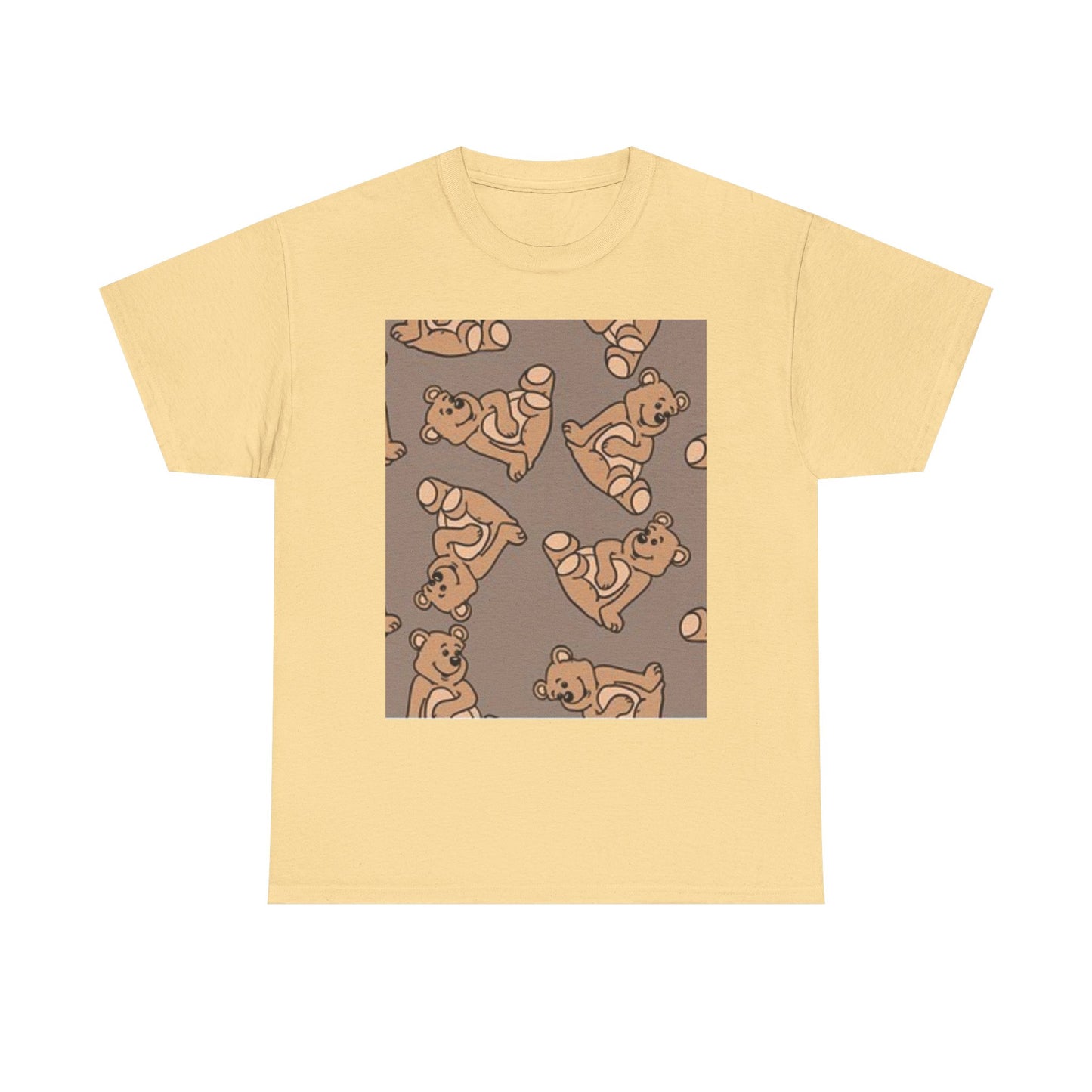 Tropical Bird Pattern Unisex Heavy Cotton Tee - Vibrant Summer Style