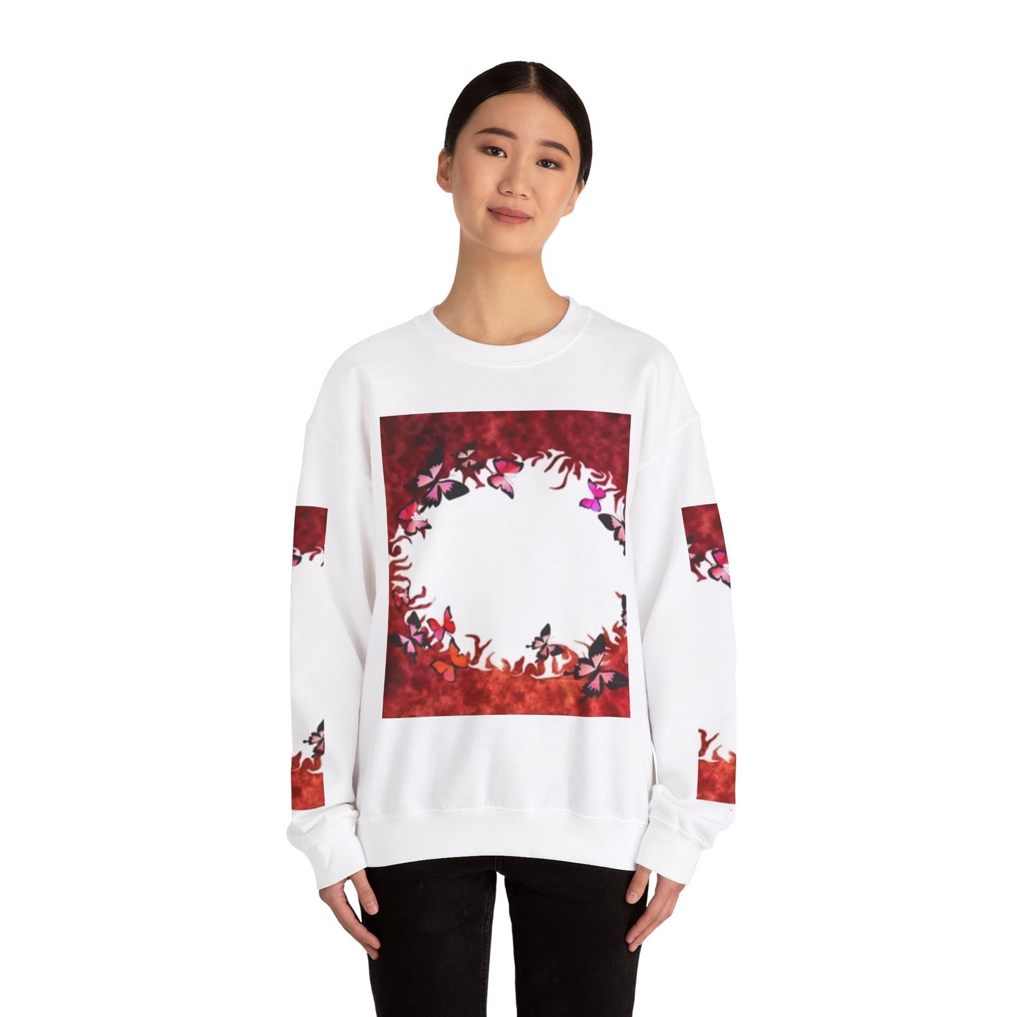 Floral Nature Crewneck Sweatshirt - Cozy Unisex Pullover for Nature Lovers