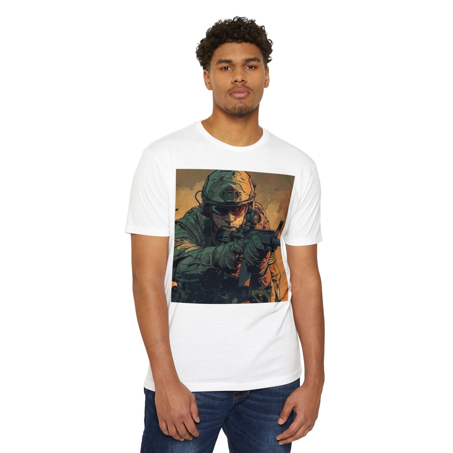 Edgy Skull Graphic T-Shirt - Unisex CVC Jersey