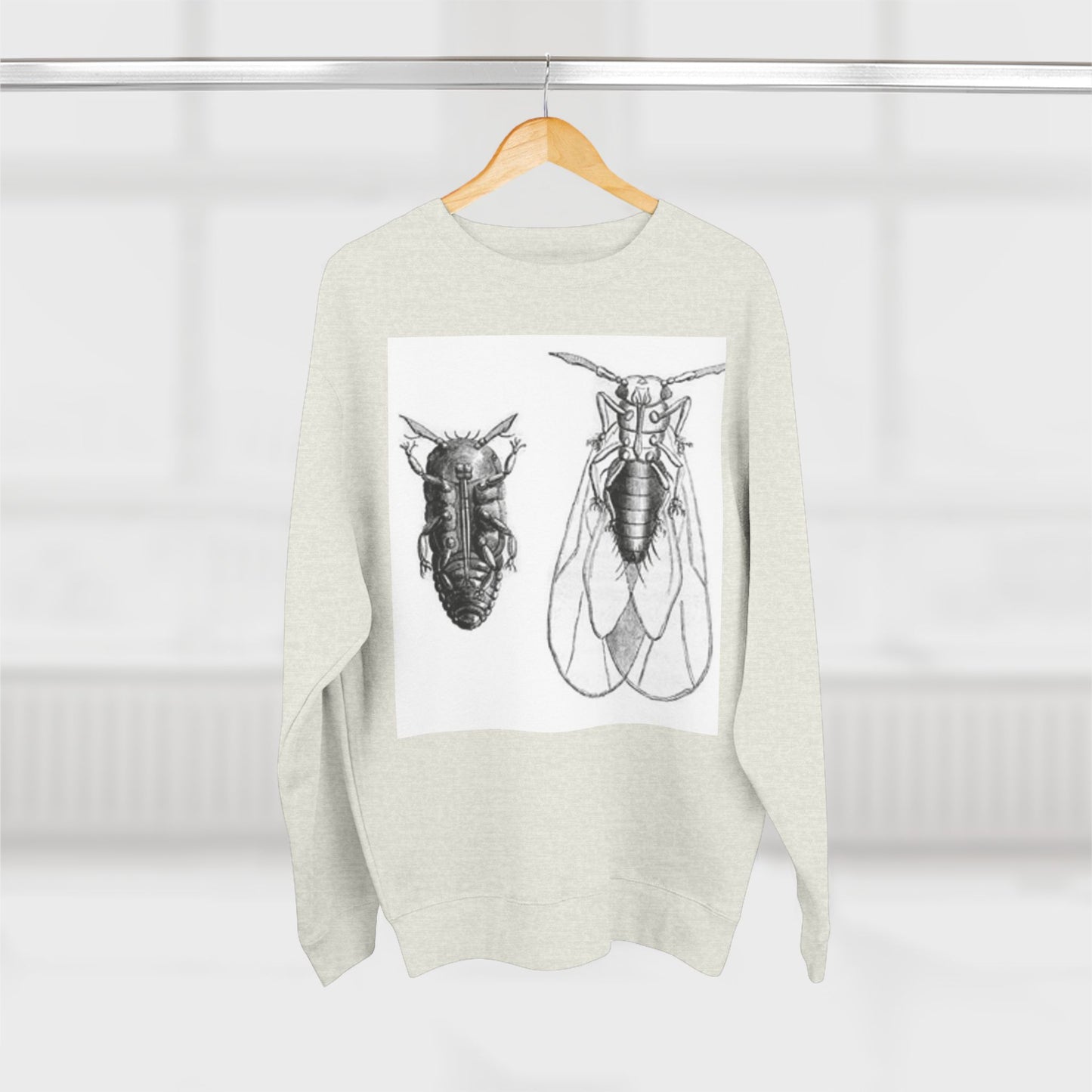 Unisex Insect Art Crewneck Sweatshirt - Nature Lovers Gift