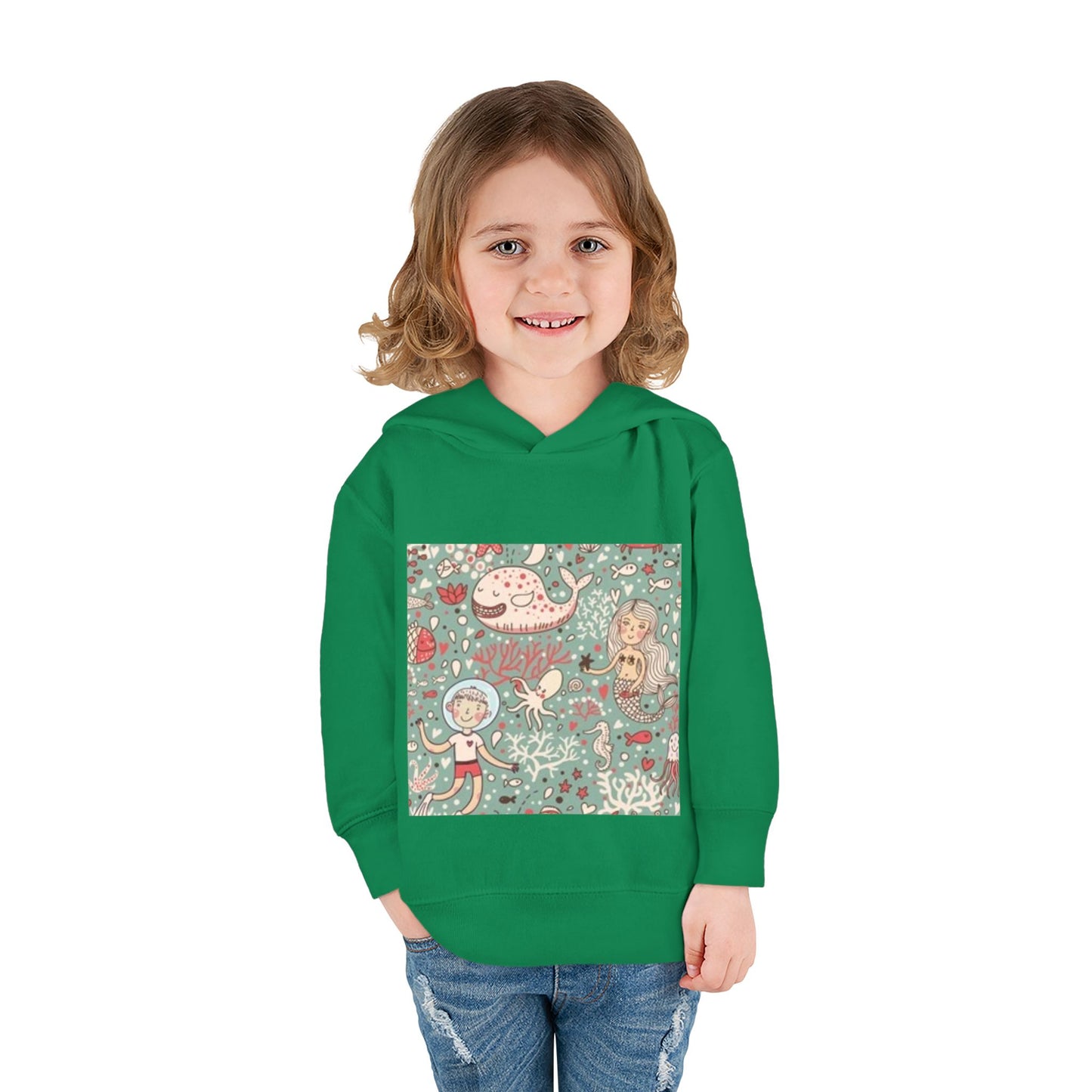 Whimsical Ocean Adventure Toddler Hoodie